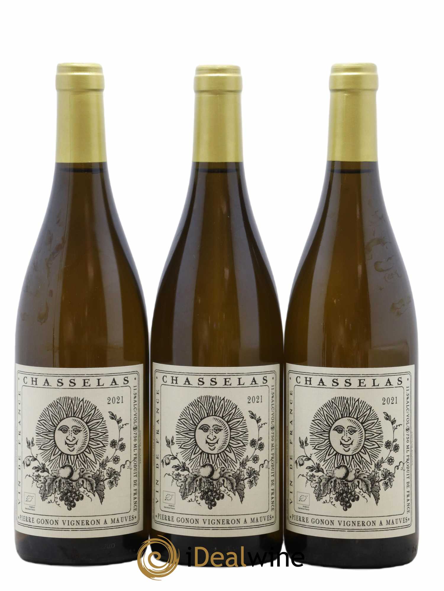 Vin de France Chasselas Gonon (Domaine) 2021 - Lot de 3 bouteilles - 0