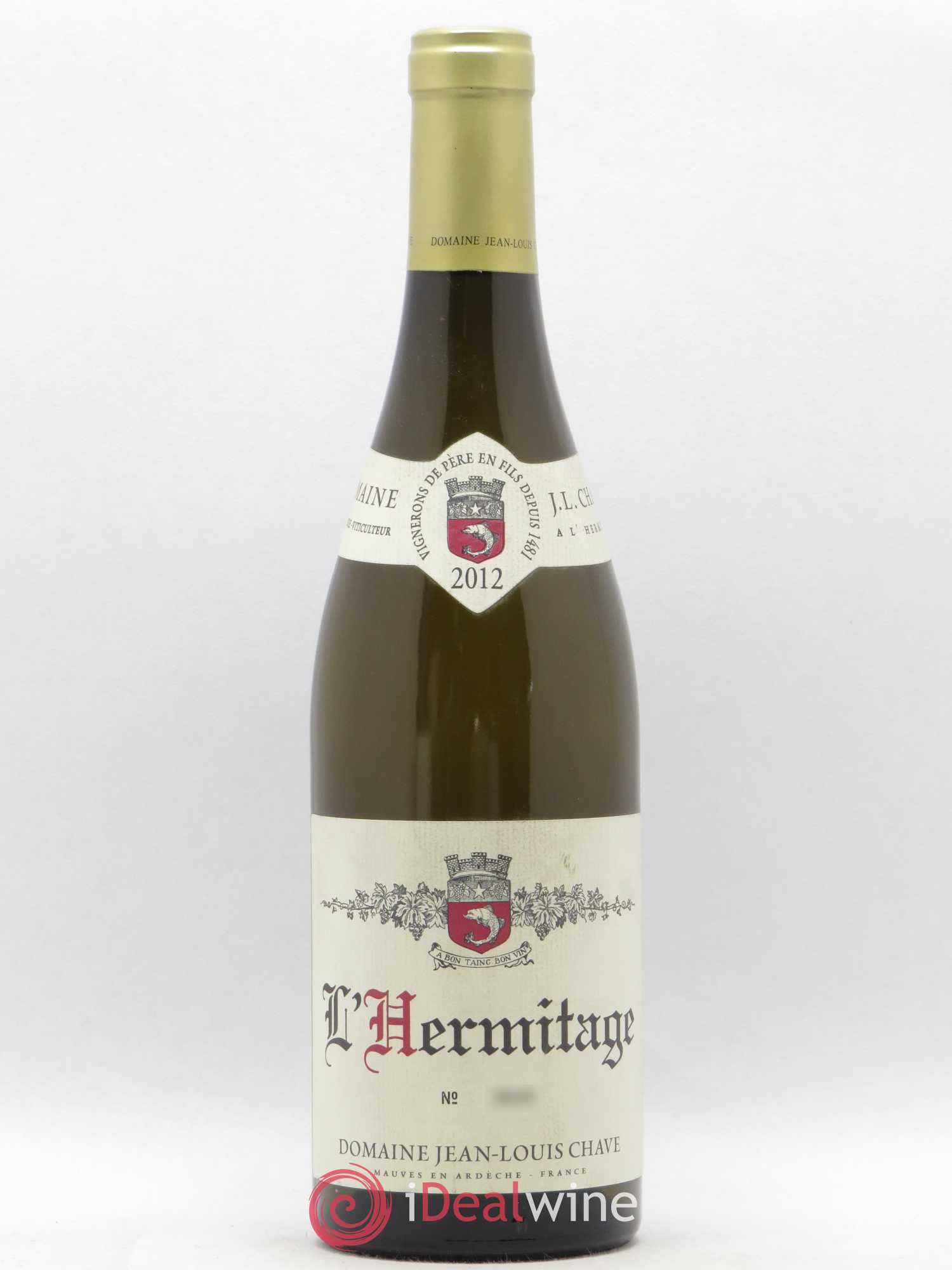 Hermitage Jean-Louis Chave 2012 - Lot de 1 bouteille - 0