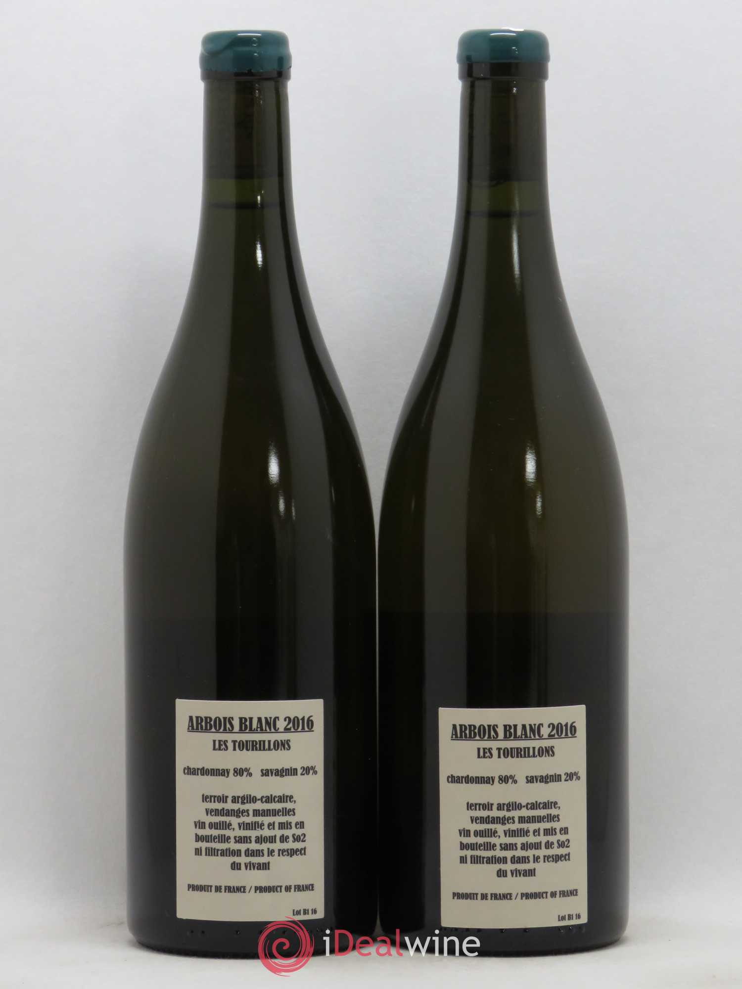 Arbois Chardonnay Savagnin Les Tourillons Adeline Houillon & Renaud Bruyère 2016 - Lot de 2 bouteilles - 1