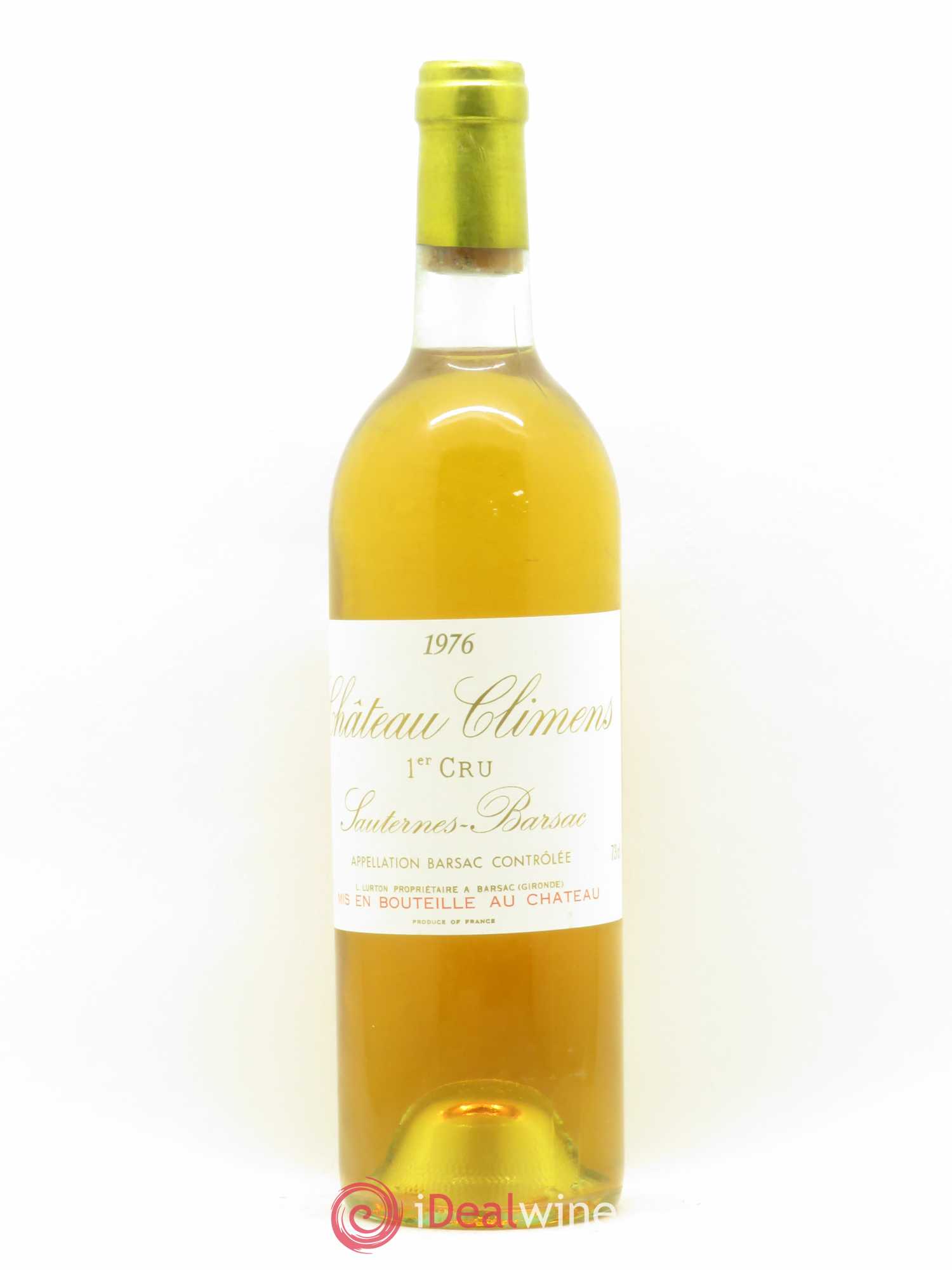 Château Climens 1er Grand Cru Classé 1976 - Lotto di 1 bottiglia - 0