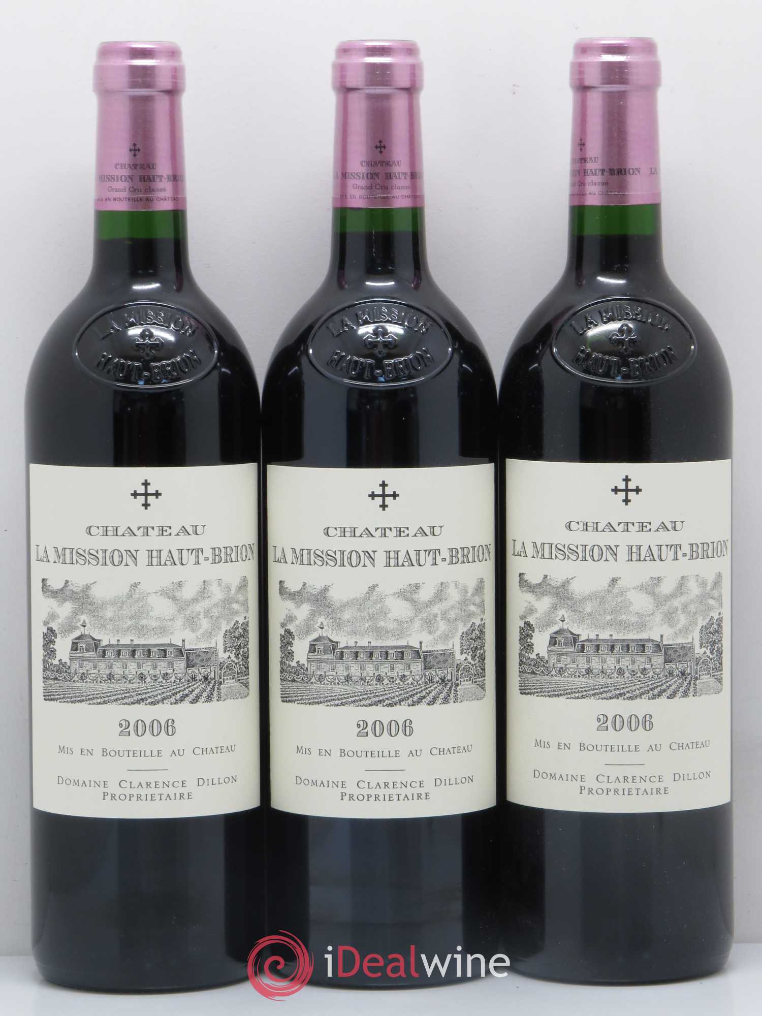 Château la Mission Haut-Brion Cru Classé de Graves 2006 - Lot de 3 bouteilles - 0