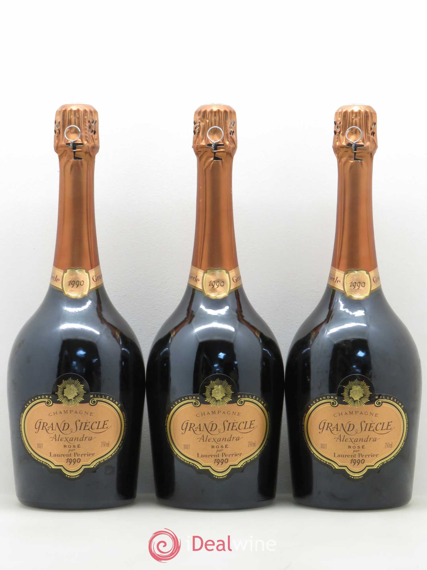 Grand Siècle Cuvée Alexandra Laurent Perrier 1990 - Lot de 3 bouteilles - 0