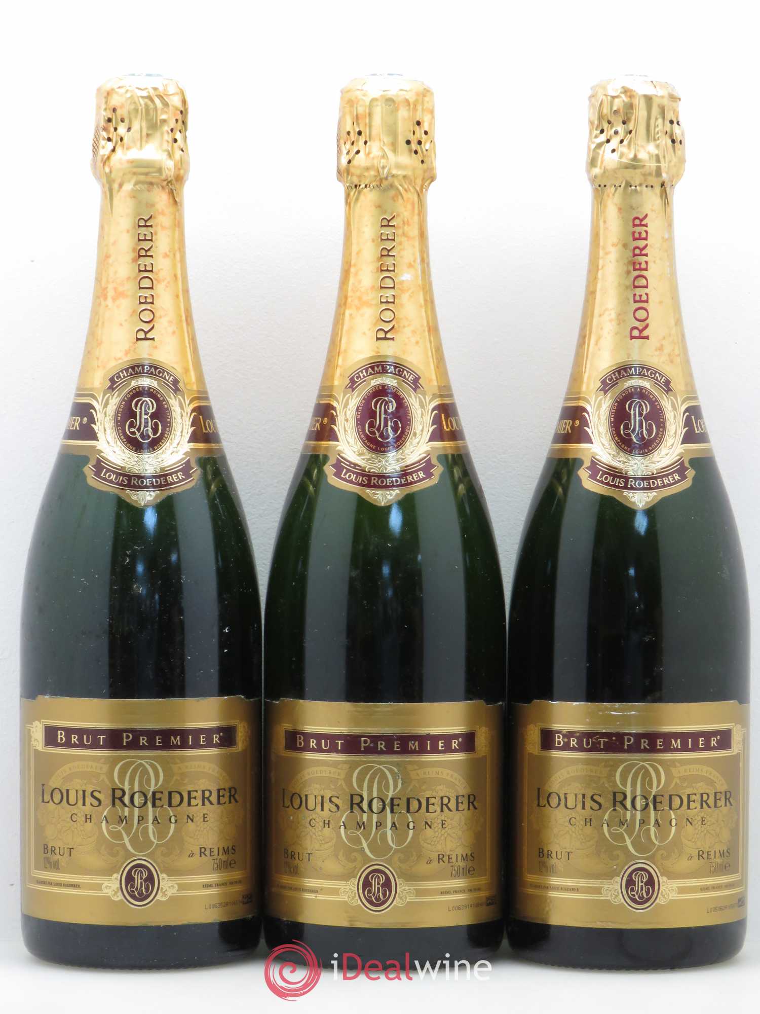 Millésimé Brut Louis Roederer - Lot de 3 bouteilles - 0