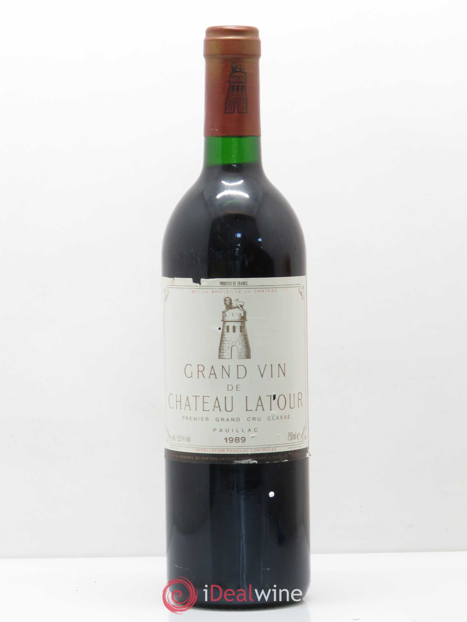 Château Latour 1er Grand Cru Classé 1989 - Lot de 1 bouteille - 0
