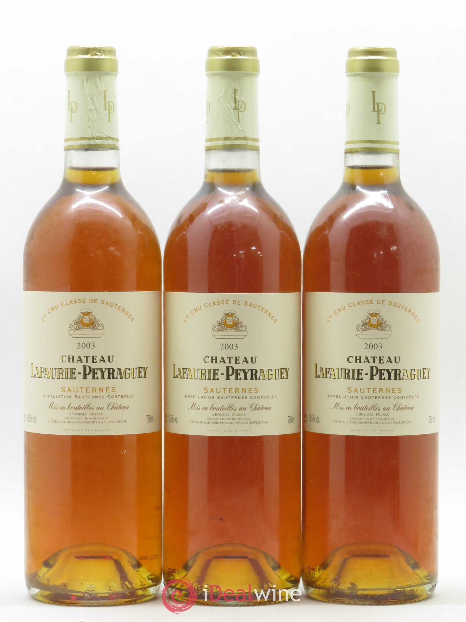Château Lafaurie-Peyraguey 1er Grand Cru Classé 2003 - Lotto di 6 bottiglie - 1