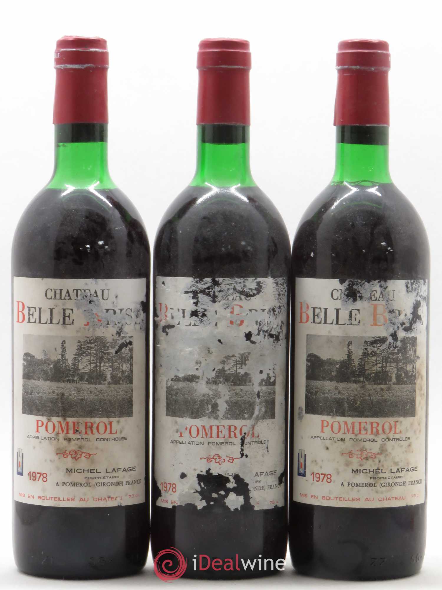 Château Belle-Brise 1978 - Lot de 3 bouteilles - 0