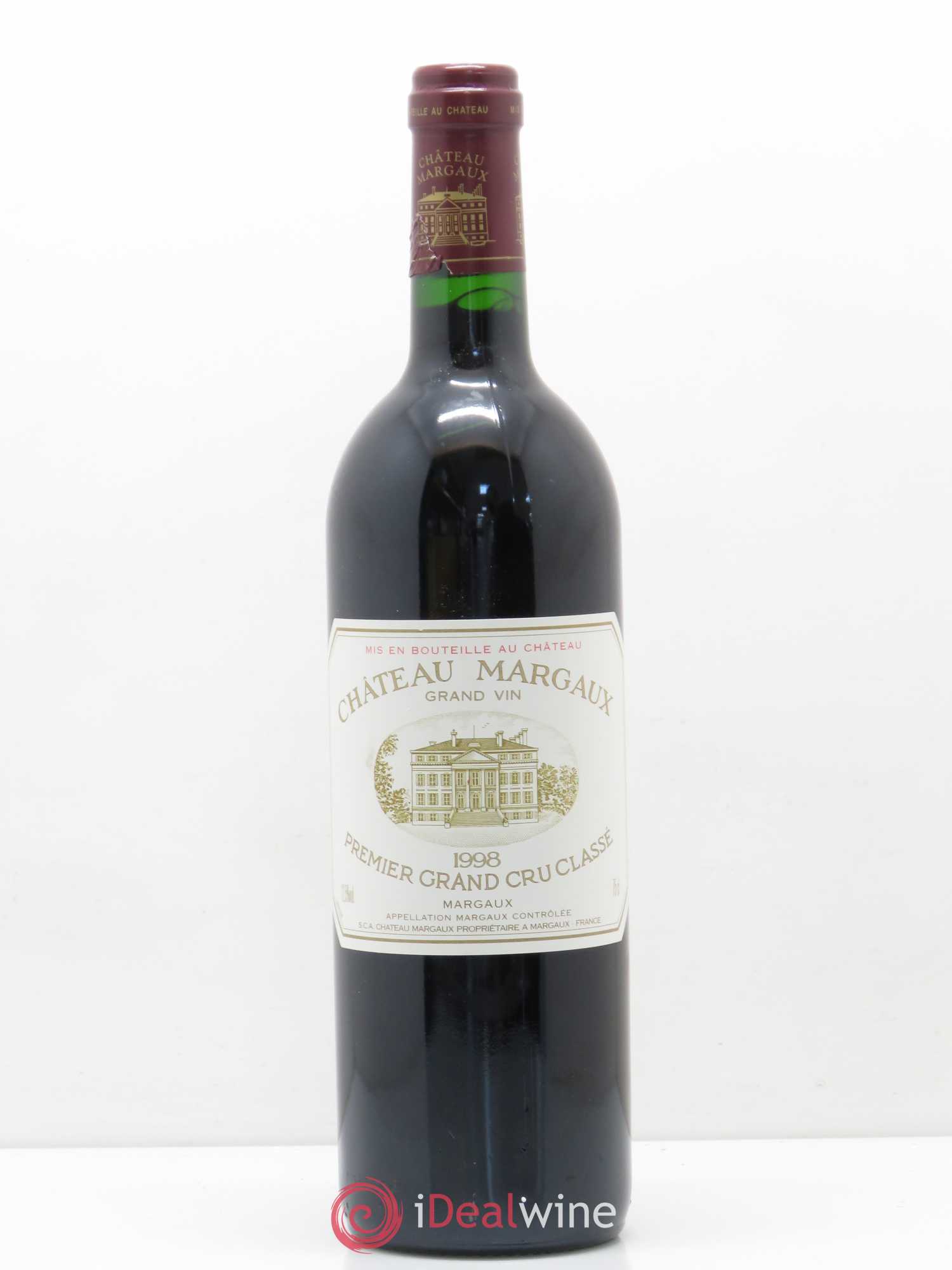Château Margaux 1er Grand Cru Classé 1998 - Lot de 1 bouteille - 0