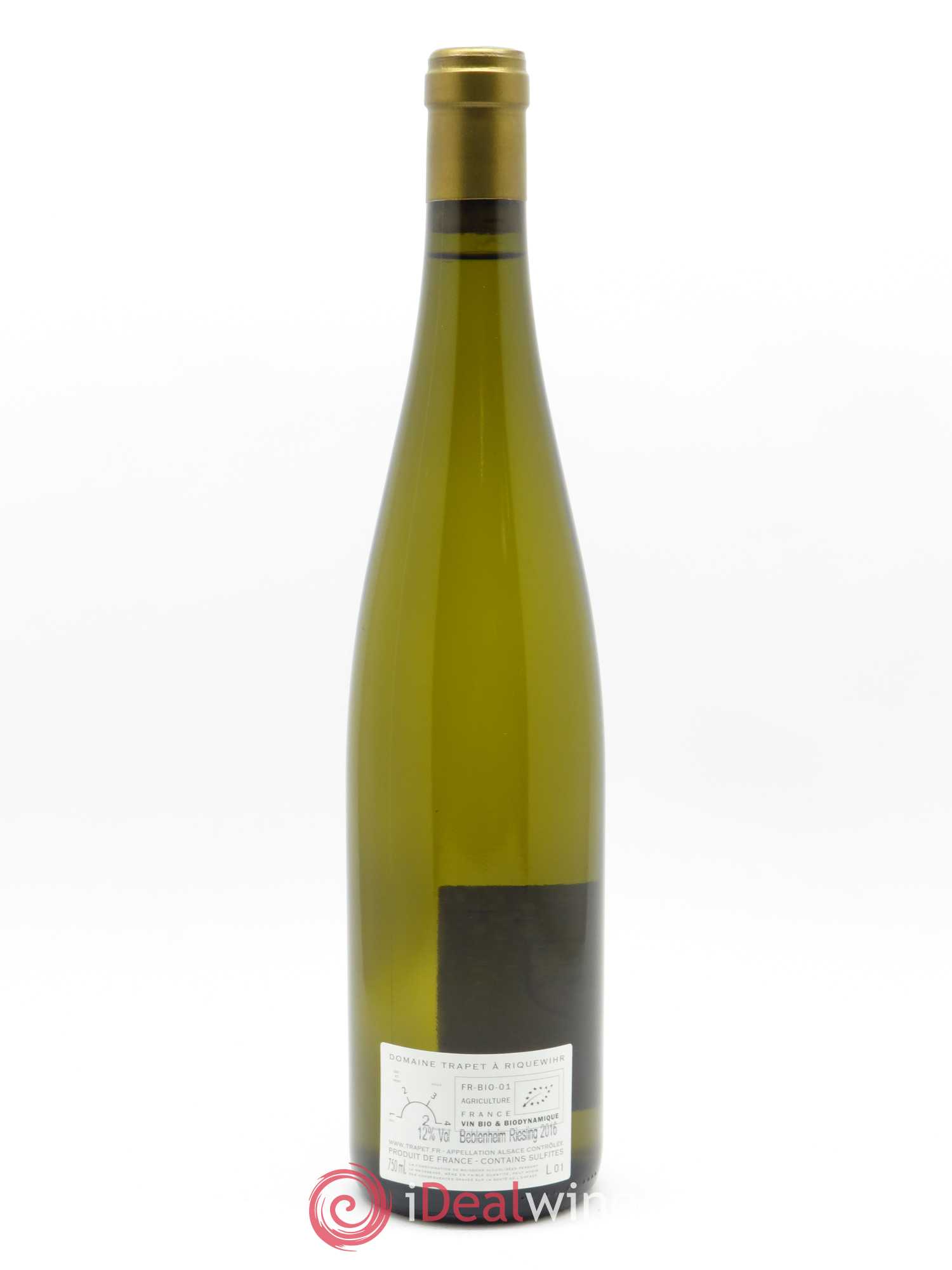 Alsace Riesling Beblenheim Domaine Trapet 2016 - Lot de 1 bouteille - 1