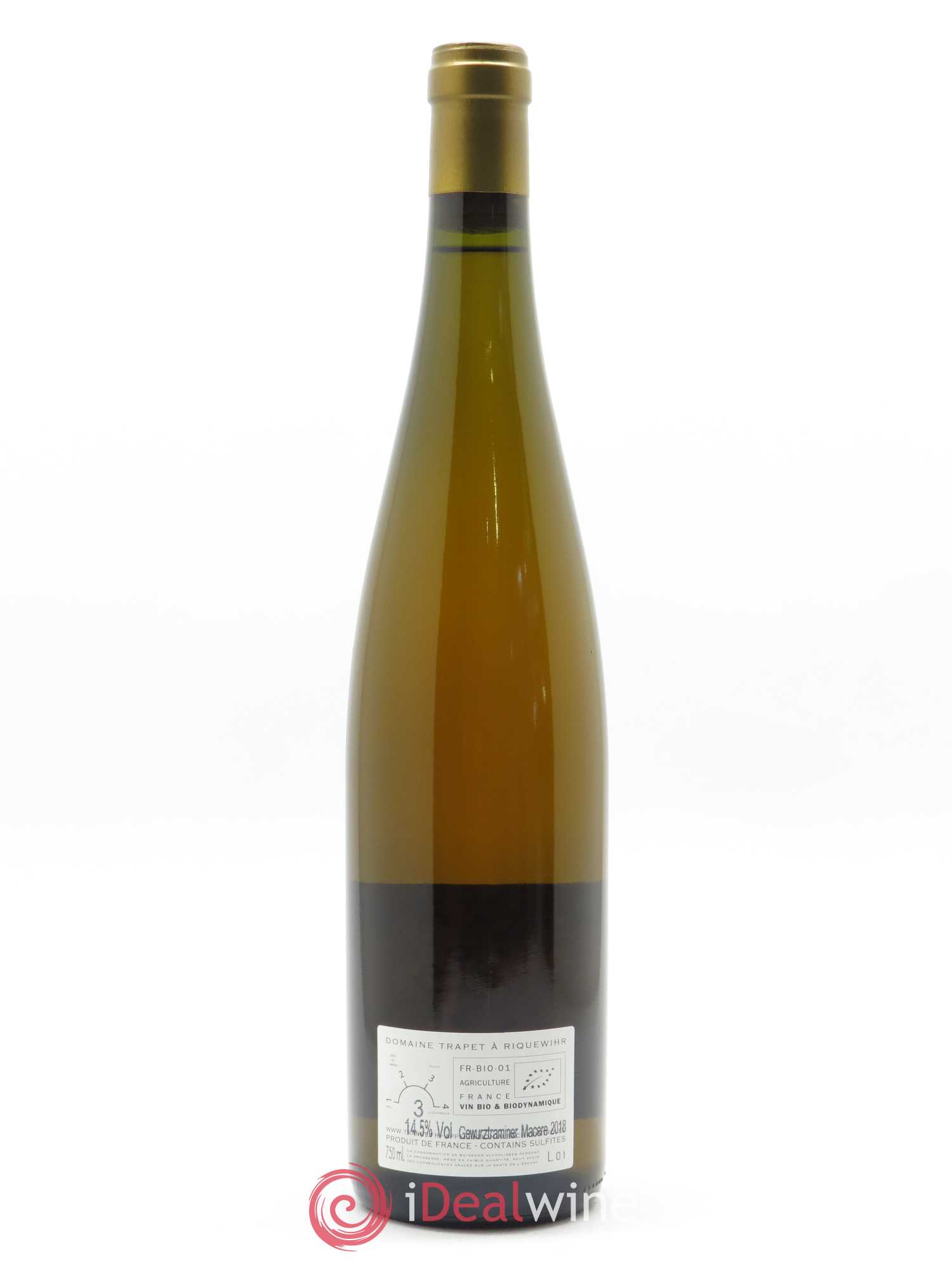 Alsace Gewurztraminer Ambre Domaine Trapet 2018 - Lot de 1 bouteille - 1