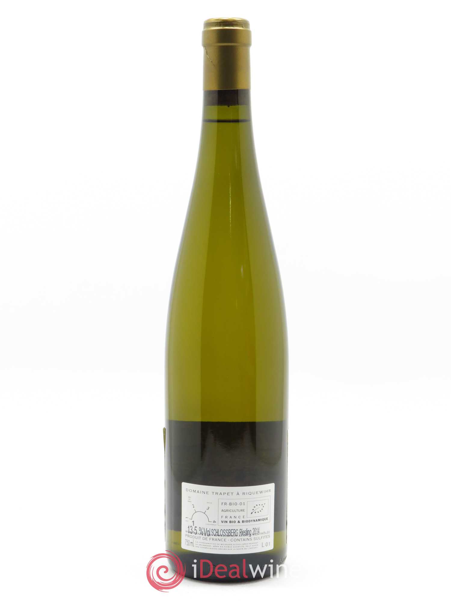 Alsace Riesling Grand Cru Schlossberg Domaine Trapet 2014 - Lot de 1 bouteille - 1