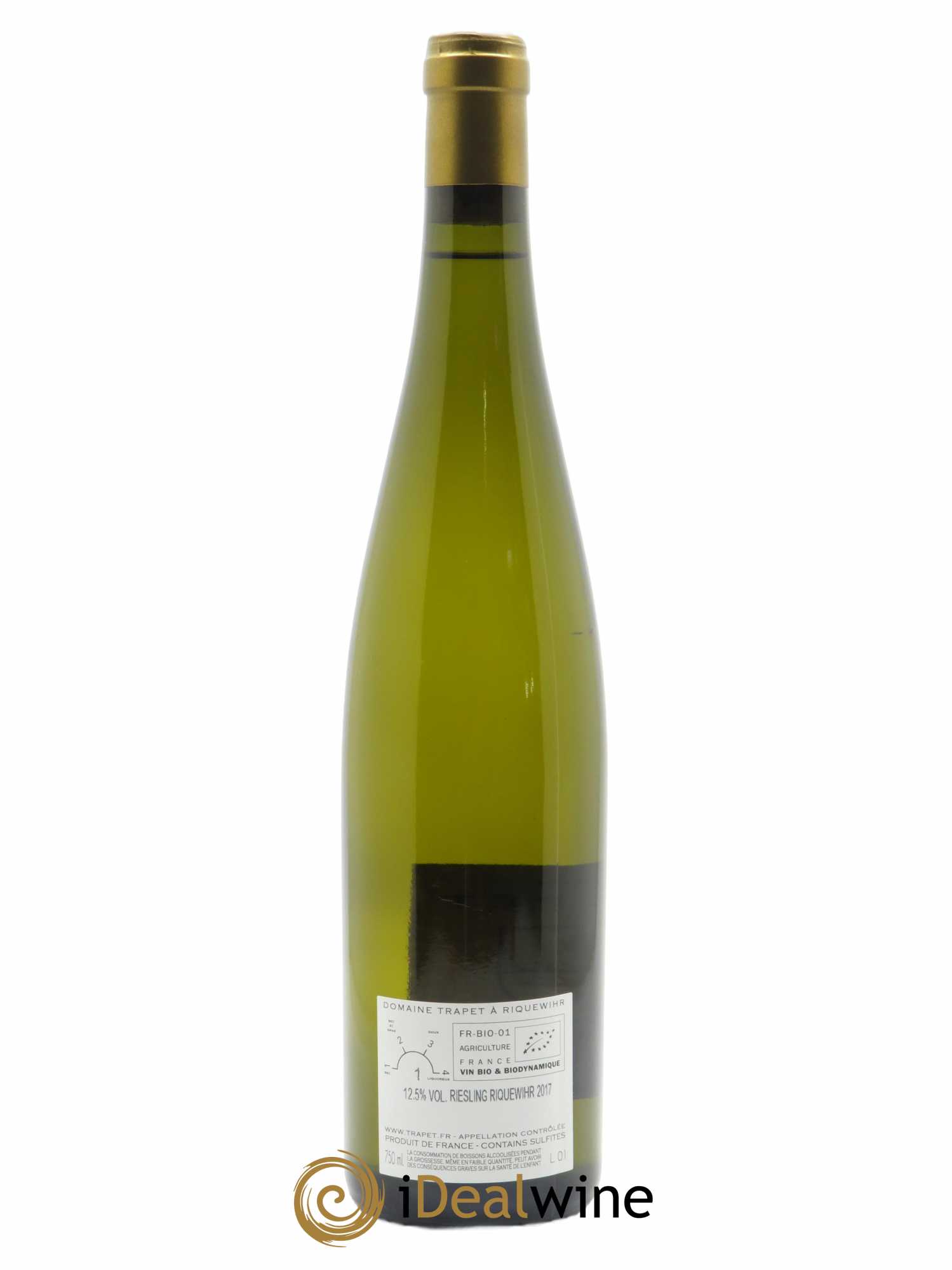 Alsace Riesling Riquewihr Domaine Trapet 2017 - Lot de 1 bouteille - 1