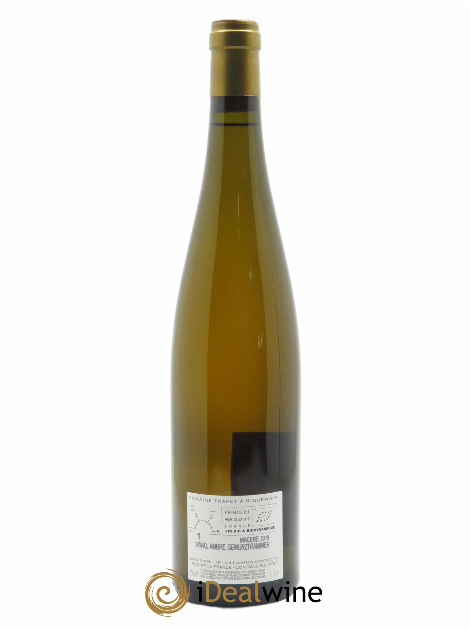 Alsace Gewurztraminer Ambre Domaine Trapet 2019 - Lot de 1 bouteille - 1