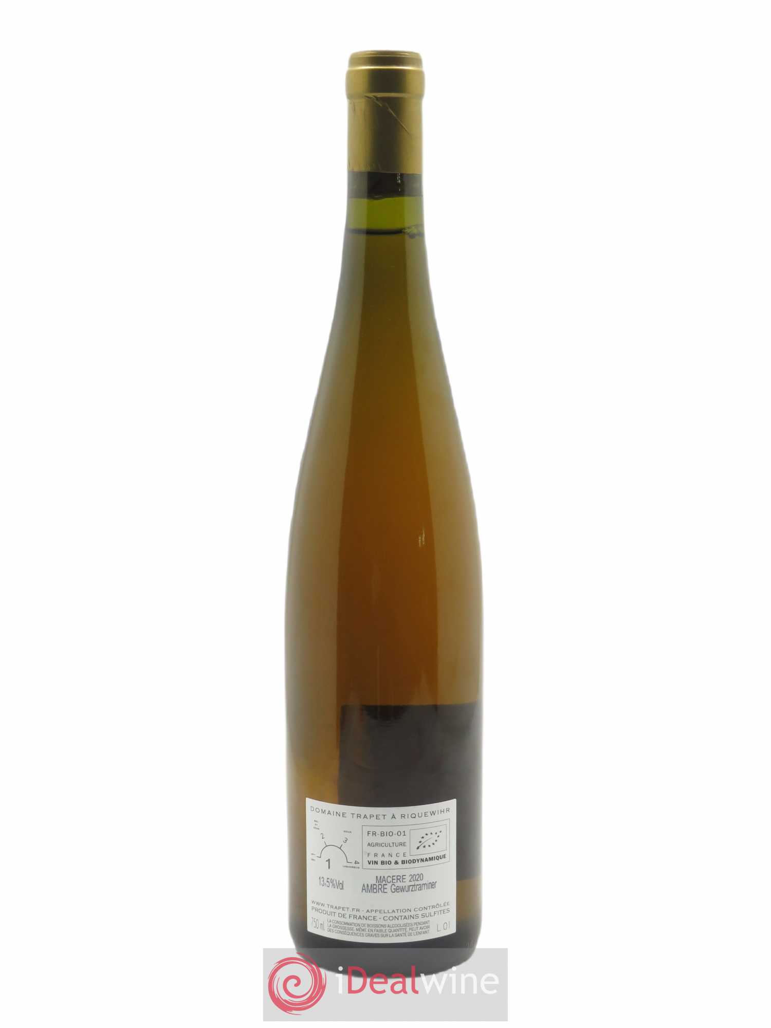 Alsace Gewurztraminer Ambre Domaine Trapet 2020 - Lot de 1 bouteille - 1