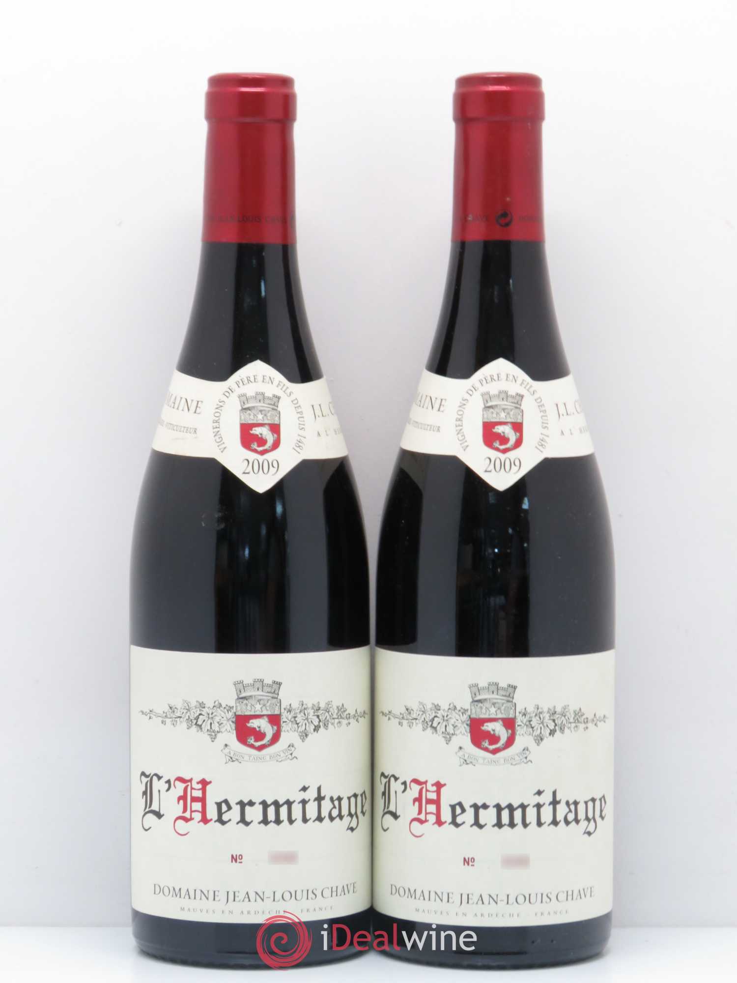 Hermitage Jean-Louis Chave 2009 - Lot de 2 bouteilles - 0