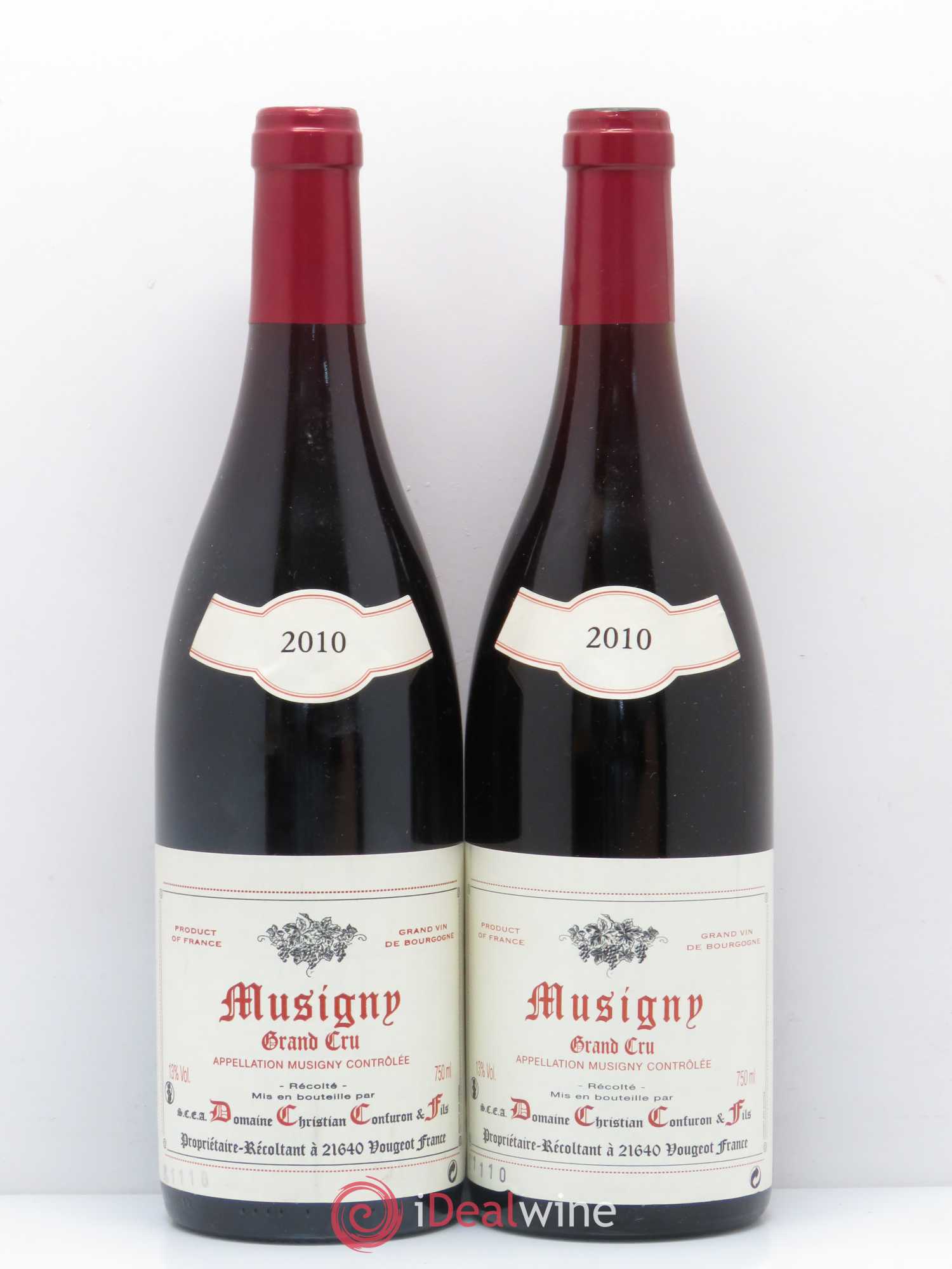 Musigny Grand Cru Christian Confuron 2010 - Lot de 2 bouteilles - 0