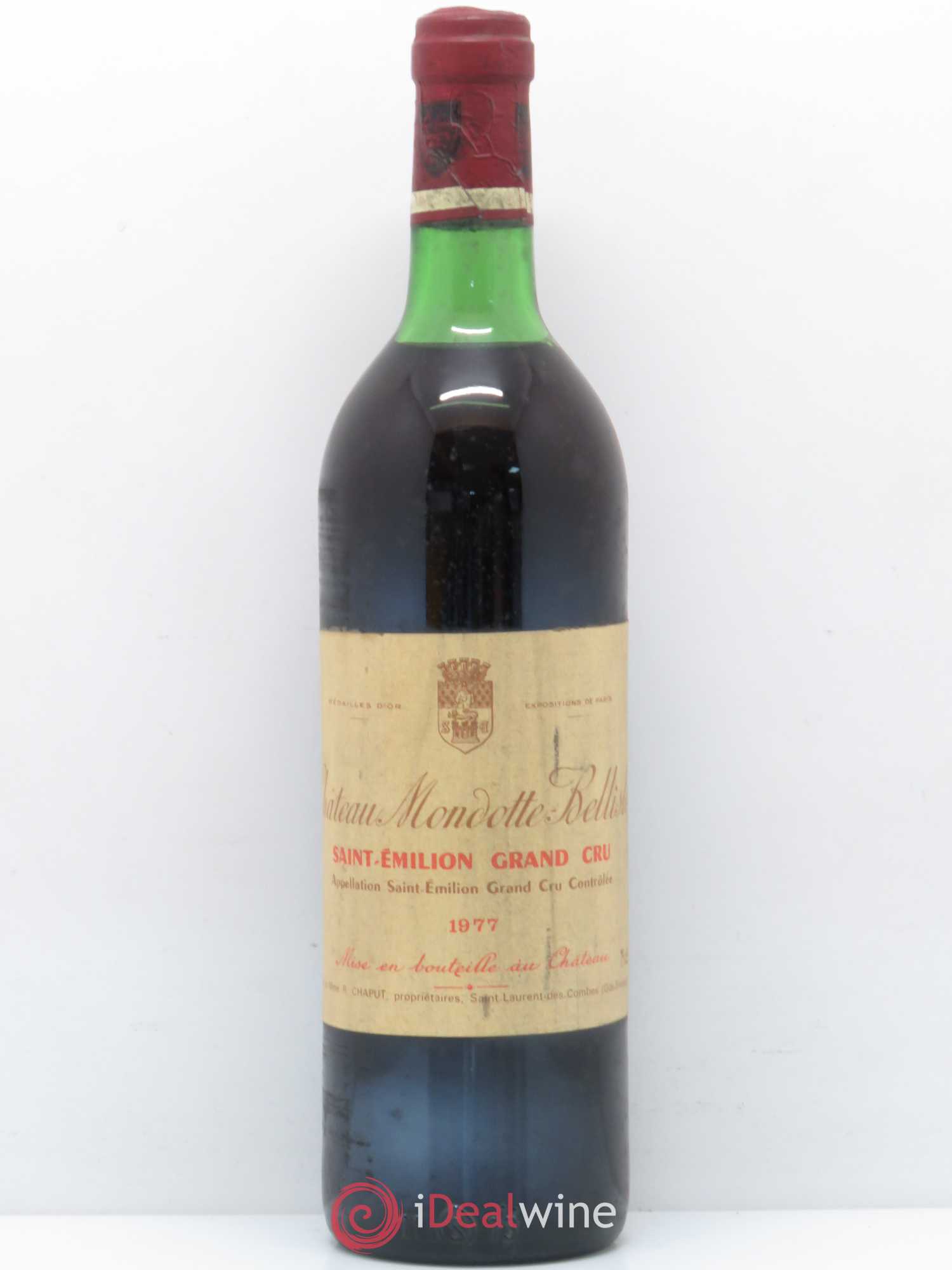 Saint-Émilion Grand Cru Mondotte Bellisle 1977 - Posten von 1 Flasche - 0