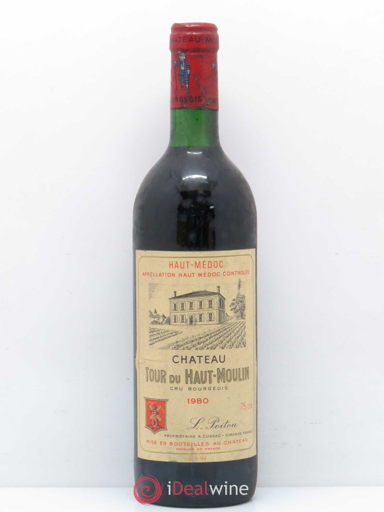 Château Tour du Haut Moulin Cru Bourgeois 1980 - Lot de 1 bouteille - 0