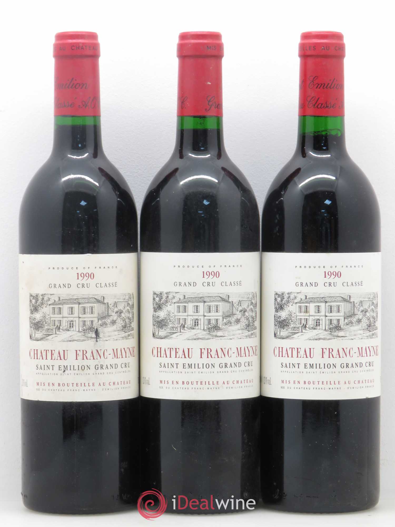 Château Franc Mayne Grand Cru Classé 1990 - Lot de 6 bouteilles - 2