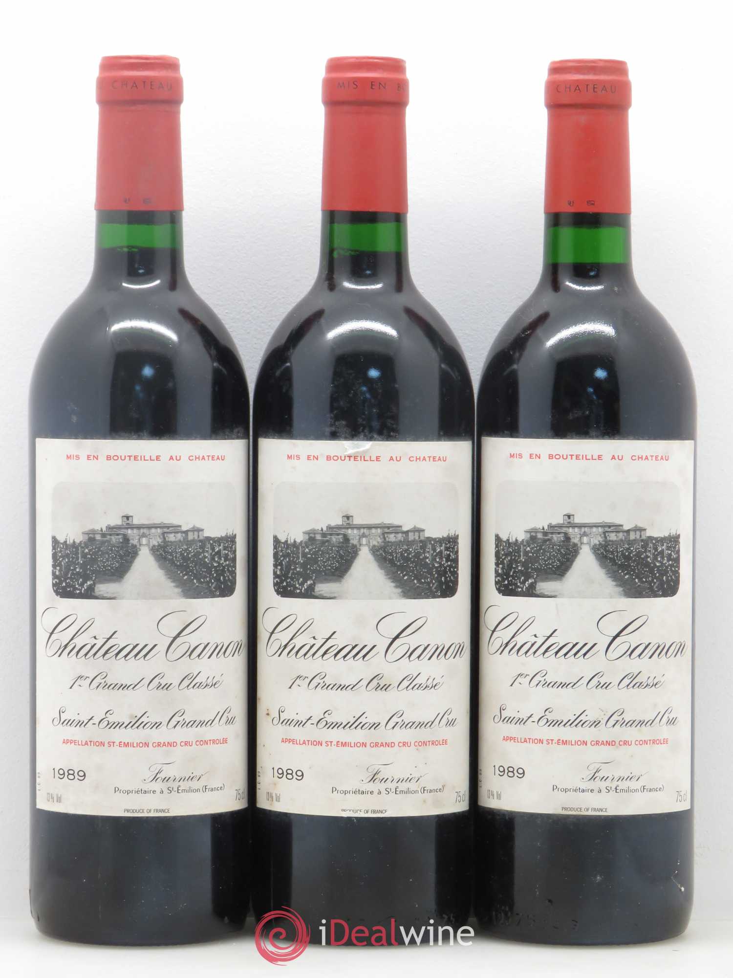 Château Canon 1er Grand Cru Classé B 1989 - Lot de 6 bouteilles - 1