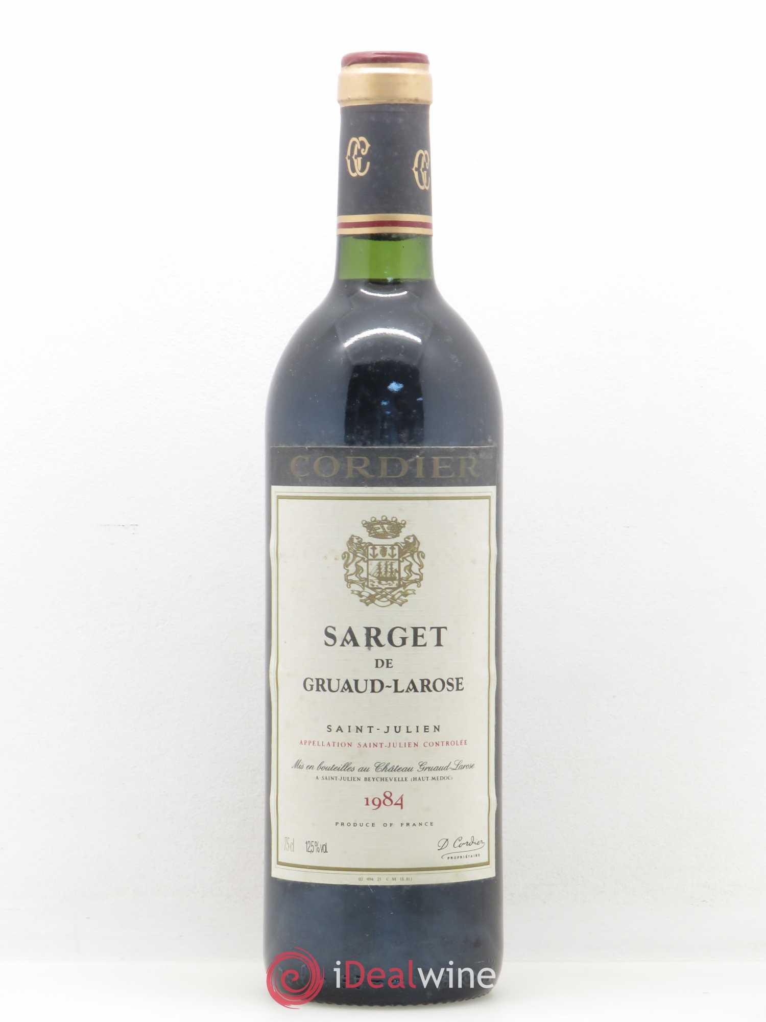 Sarget de Gruaud Larose Second Vin 1984 - Lot de 1 bouteille - 0