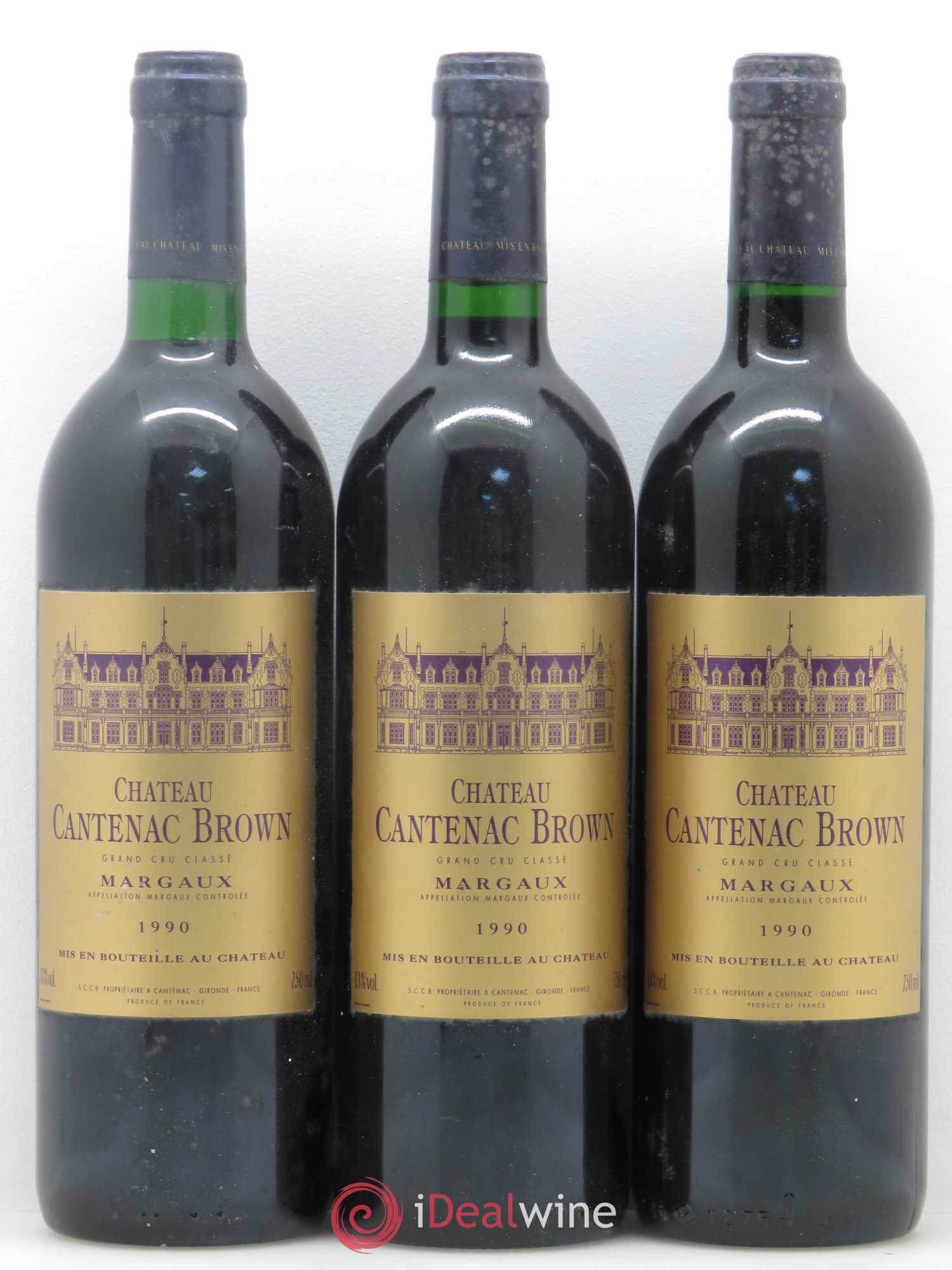 Château Cantenac Brown 3ème Grand Cru Classé 1990 - Lot de 6 bouteilles - 2