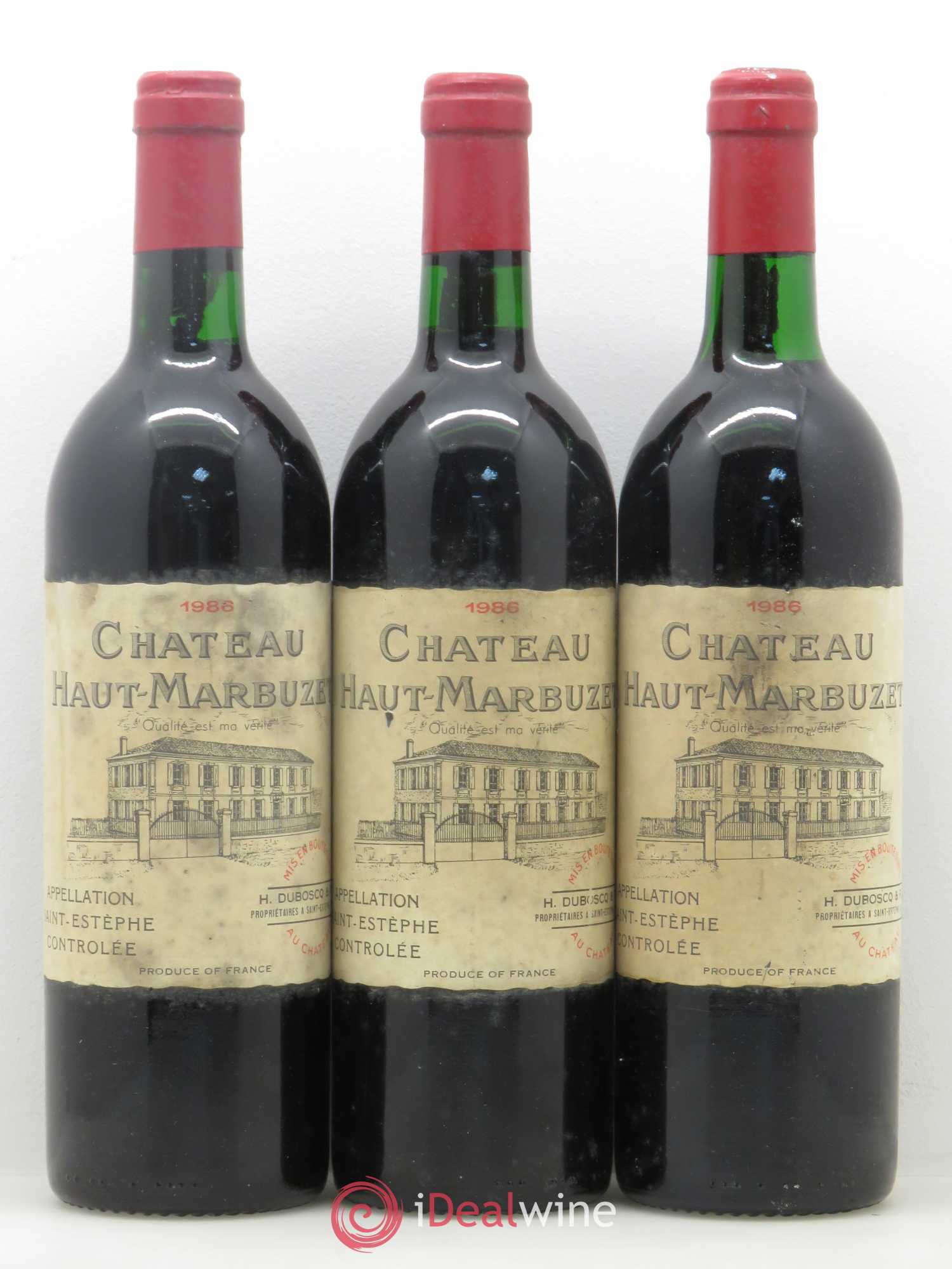 Château Haut Marbuzet 1986 - Lot de 6 bouteilles - 2