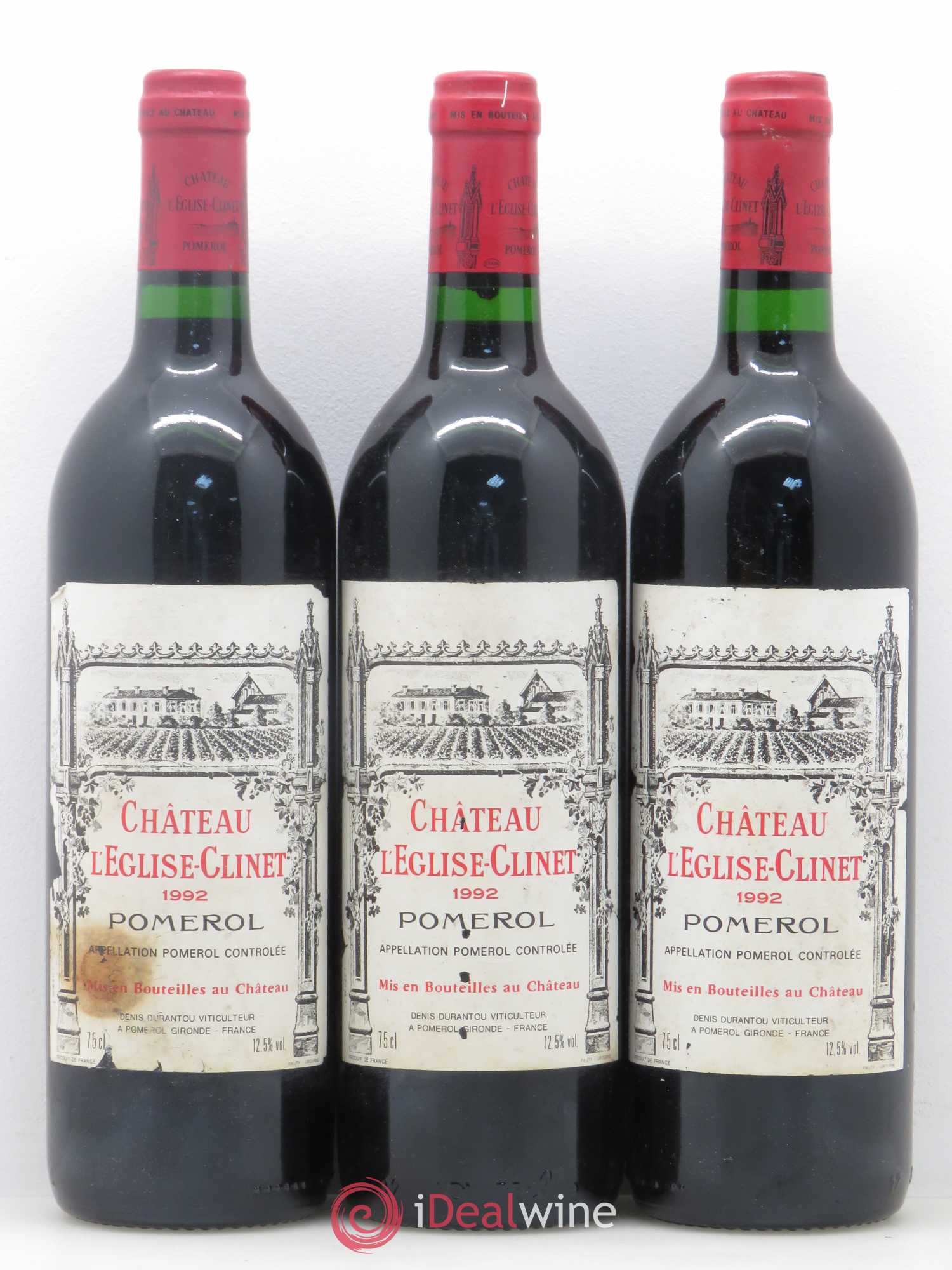 Château l' Église Clinet 1992 - Lot de 6 bouteilles - 2