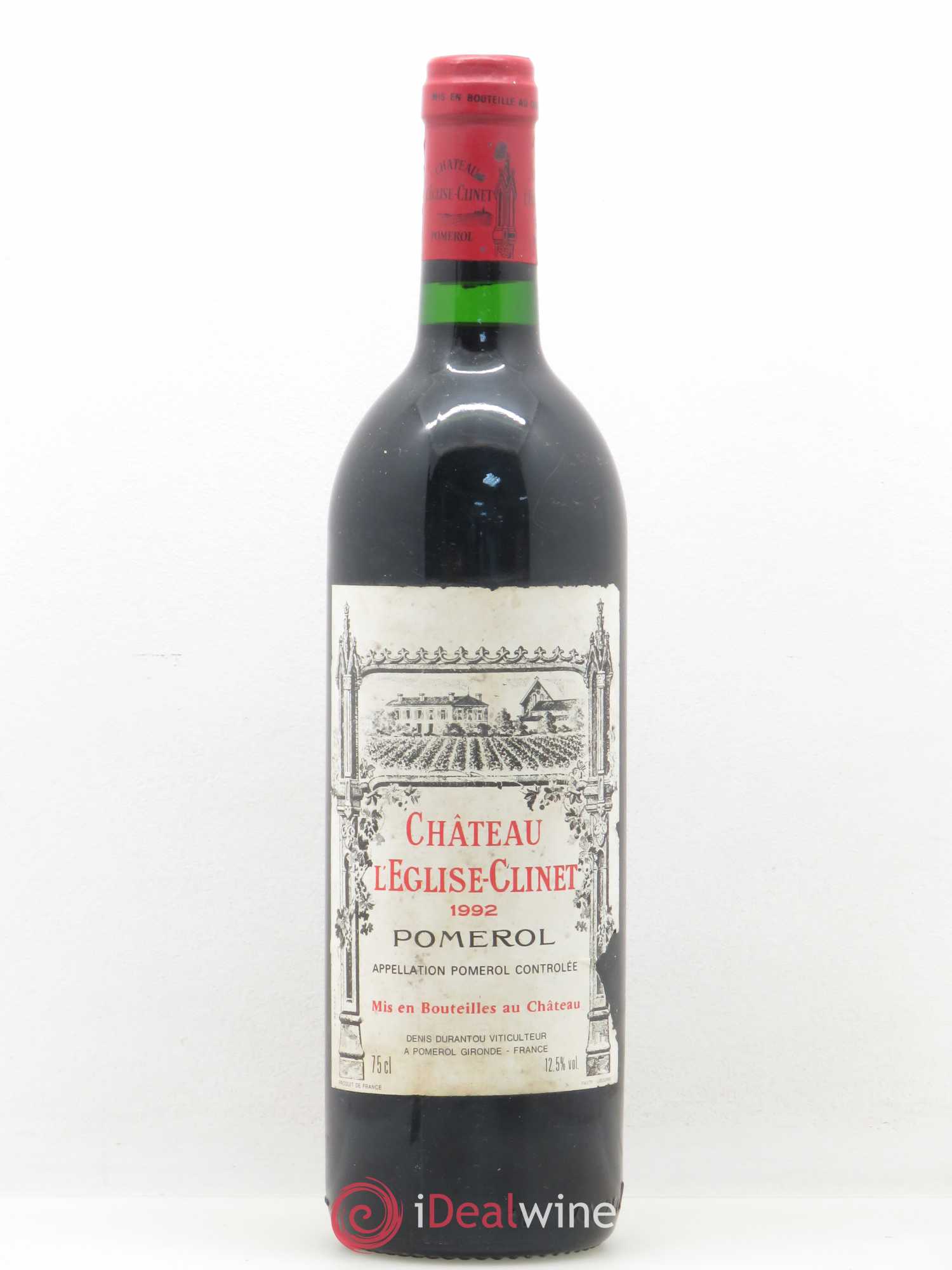 Château l' Église Clinet 1992 - Lot de 1 bouteille - 0