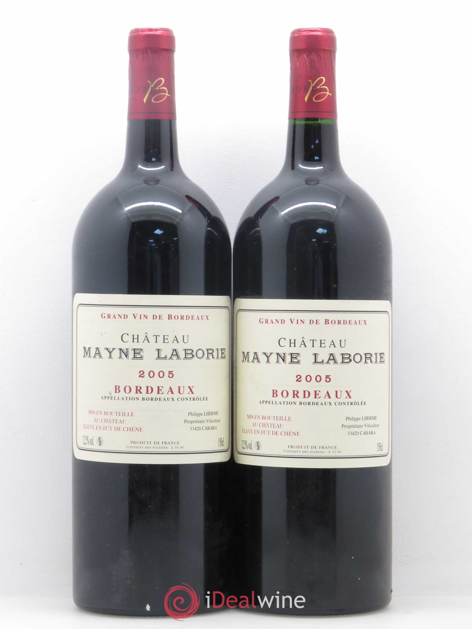 Bordeaux Château Mayne Laborie 2005 - Posten von 2 Magnum - 0