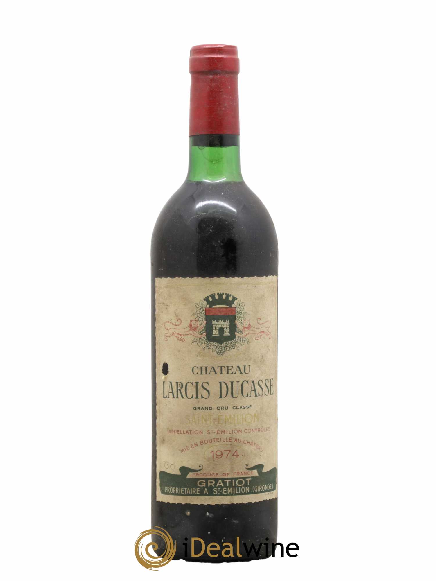 Château Larcis Ducasse 1er Grand Cru Classé B 1974 - Lot de 1 bouteille - 0