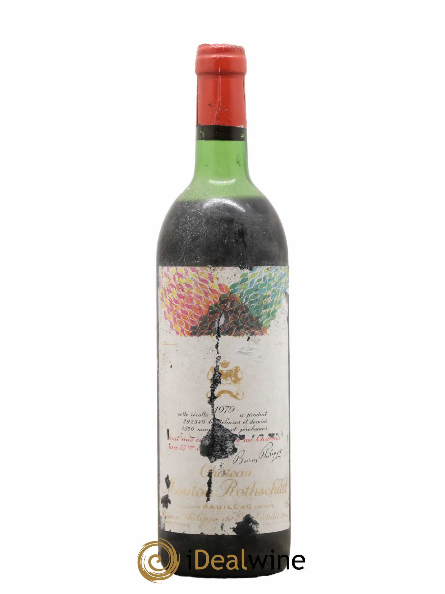 Château Mouton Rothschild 1er Grand Cru Classé 1979 - Lot de 1 bouteille - 0