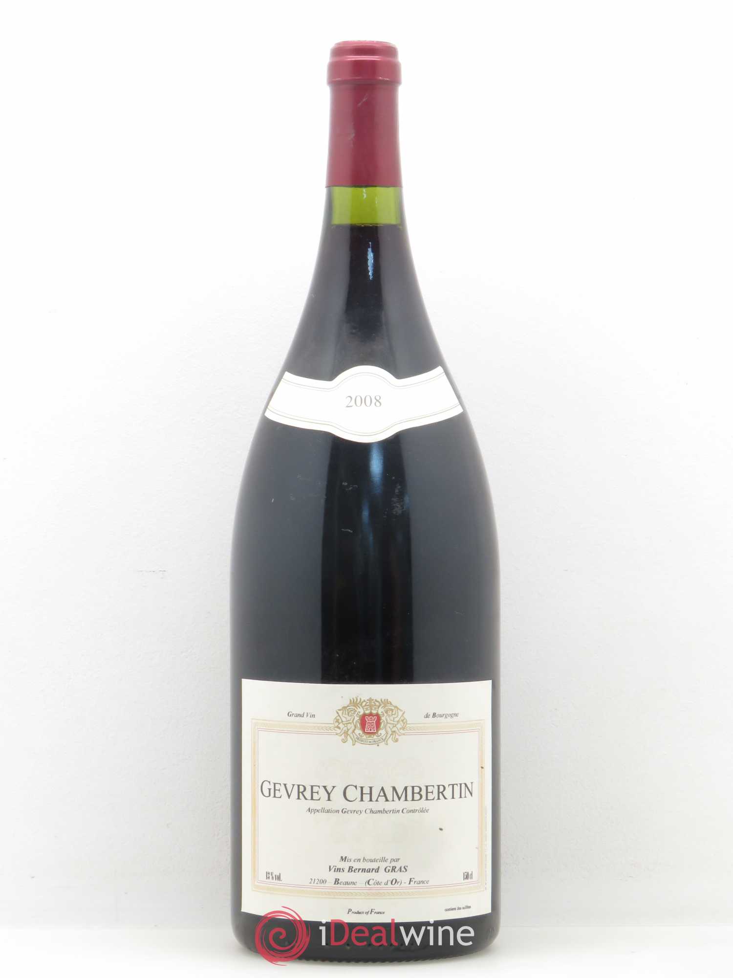 Gevrey-Chambertin Bernard Gras 2008 - Posten von 1 Magnum - 0