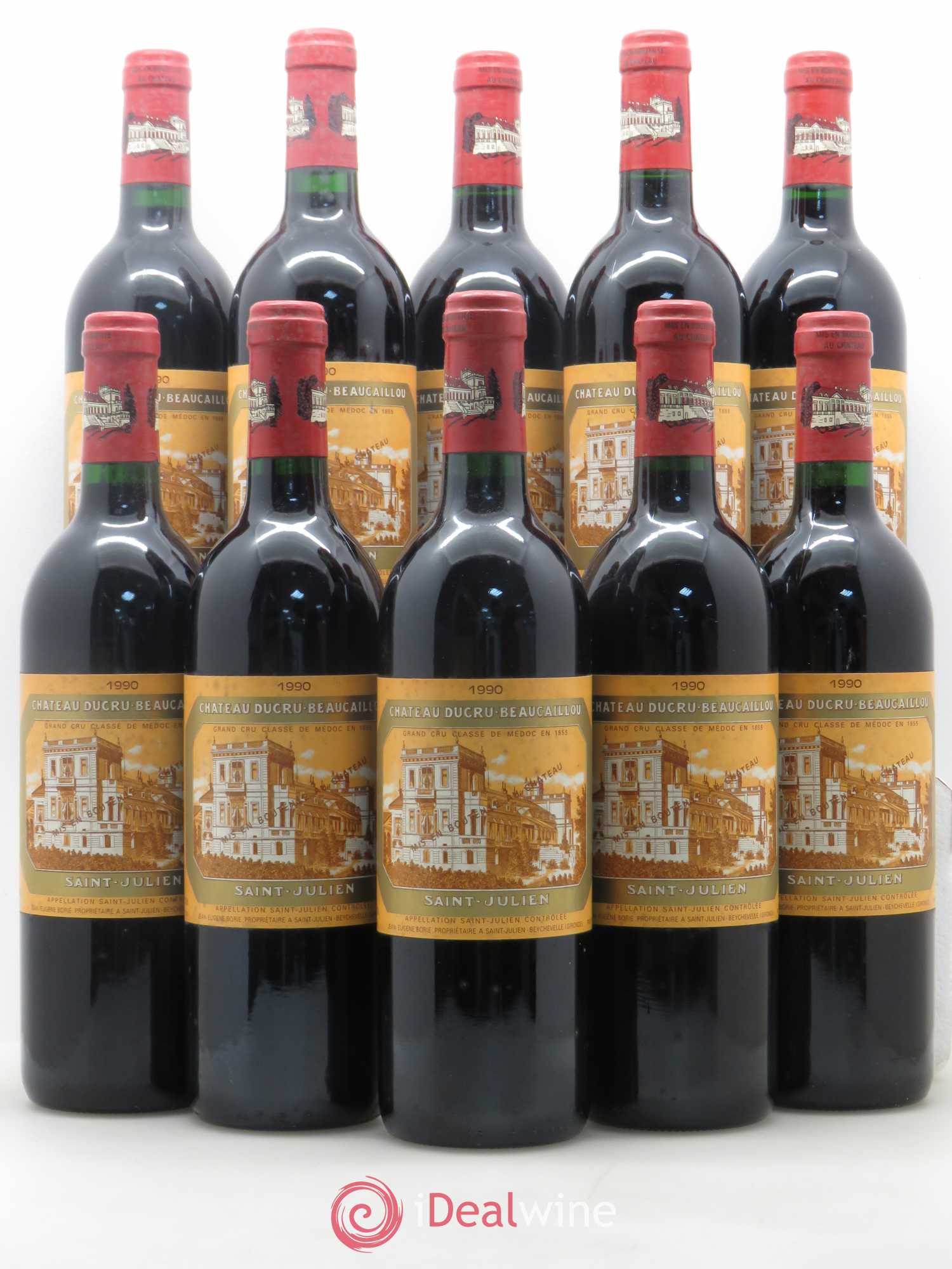 Château Ducru Beaucaillou 2ème Grand Cru Classé 1990 - Lot de 10 bouteilles - 0