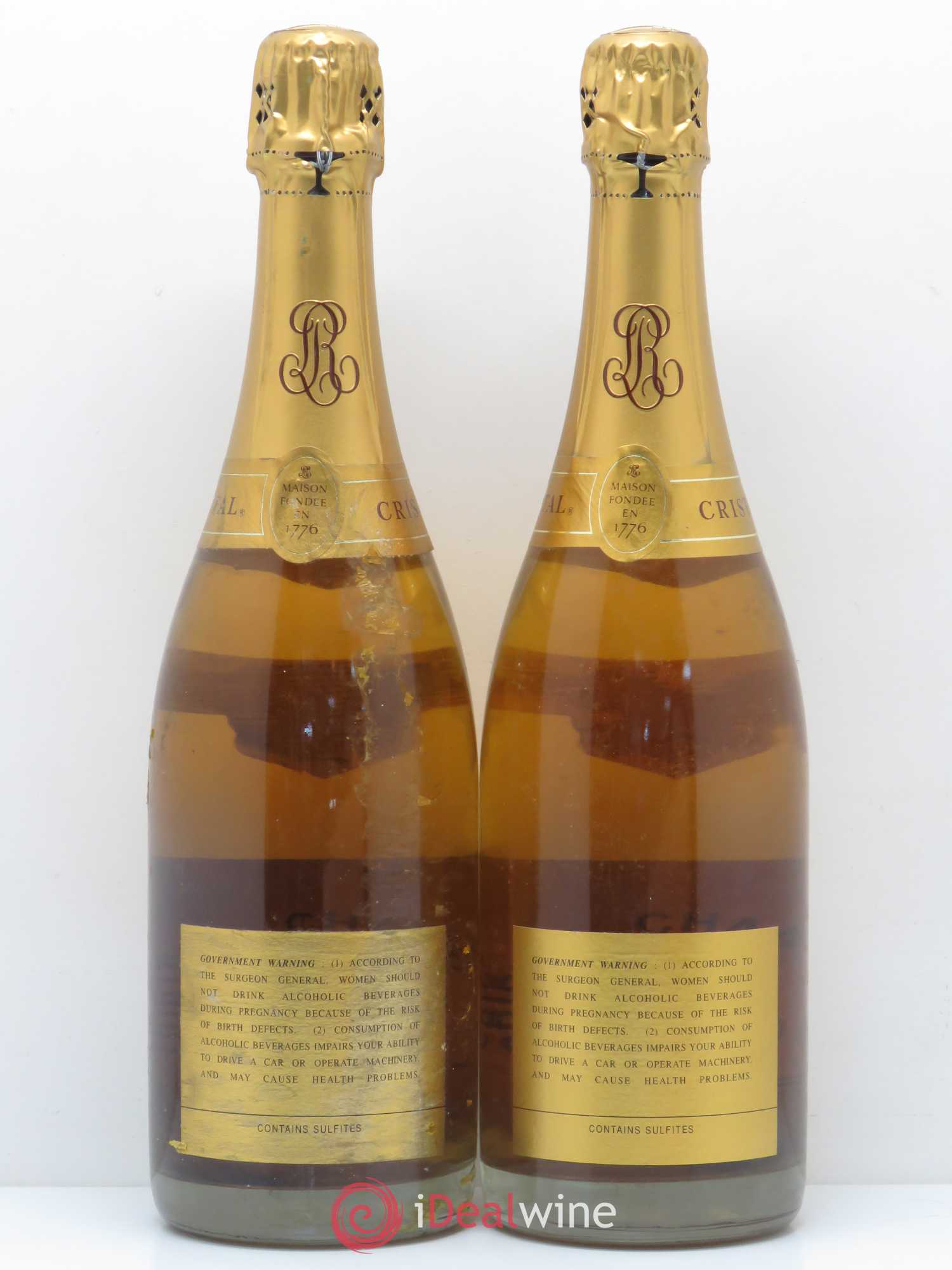 Cristal Louis Roederer 1986 - Lot de 2 bouteilles - 1