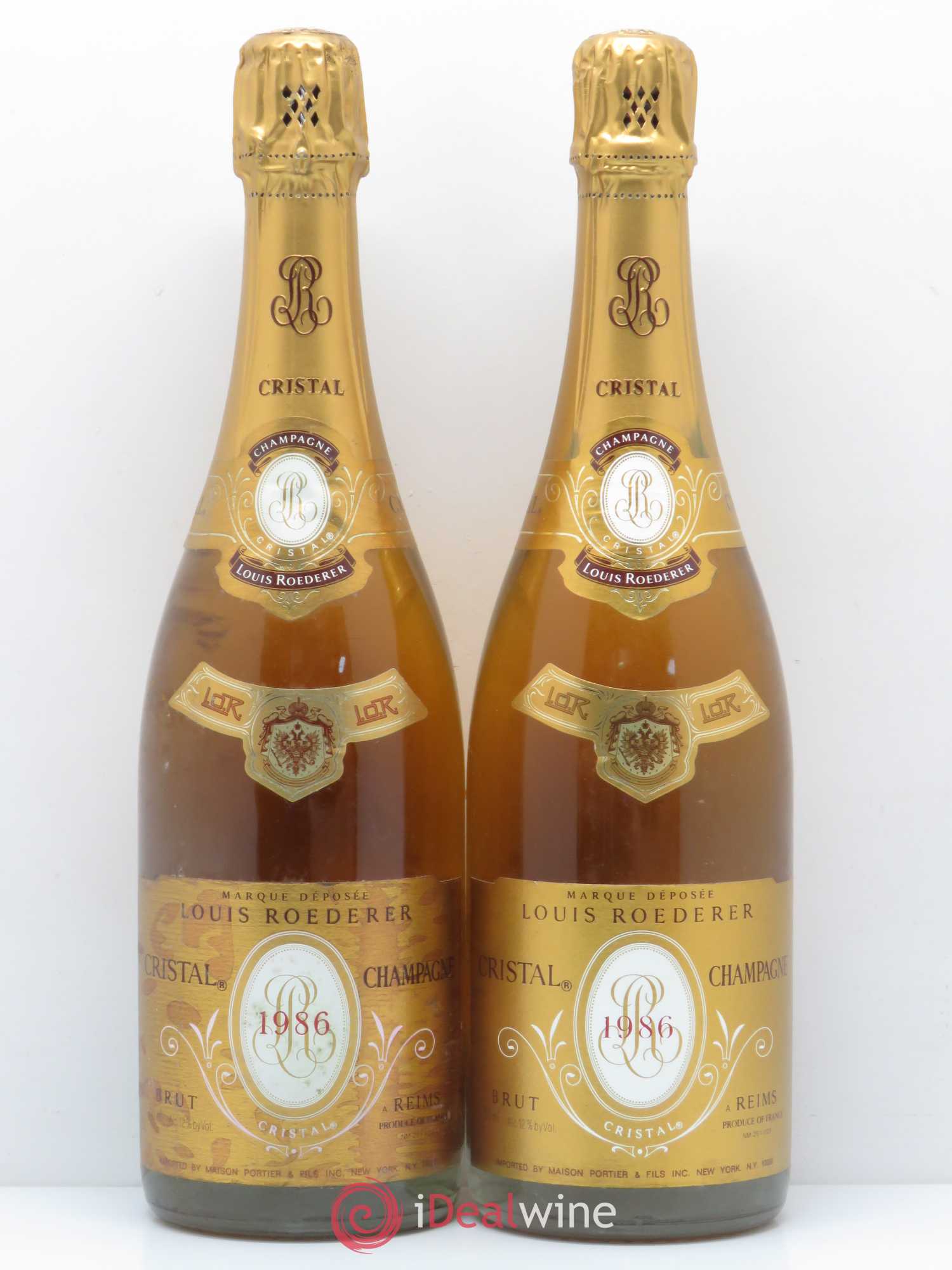 Cristal Louis Roederer 1986 - Lot de 2 bouteilles - 0