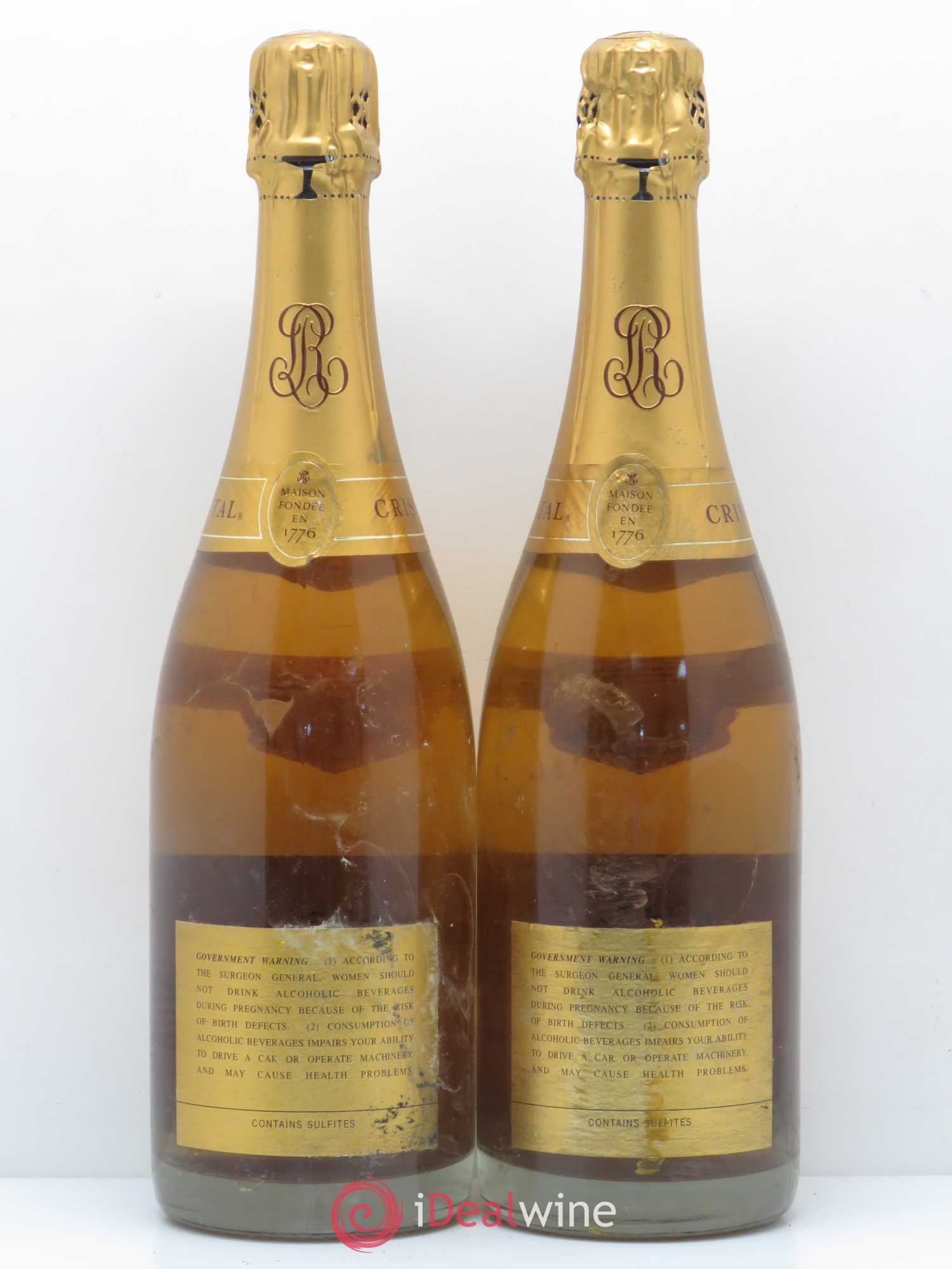 Cristal Louis Roederer 1986 - Lot de 2 bouteilles - 1