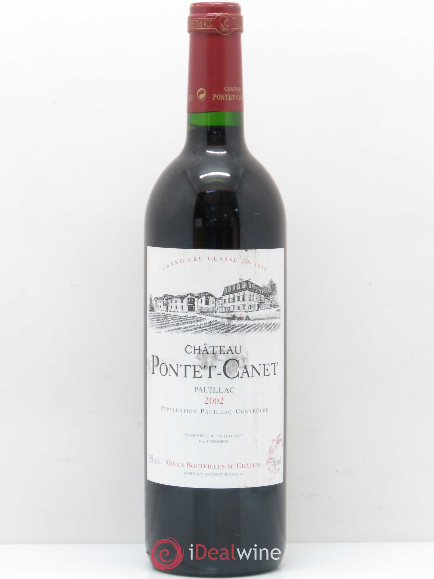 Château Pontet Canet 5ème Grand Cru Classé 2002 - Lot de 1 bouteille - 0