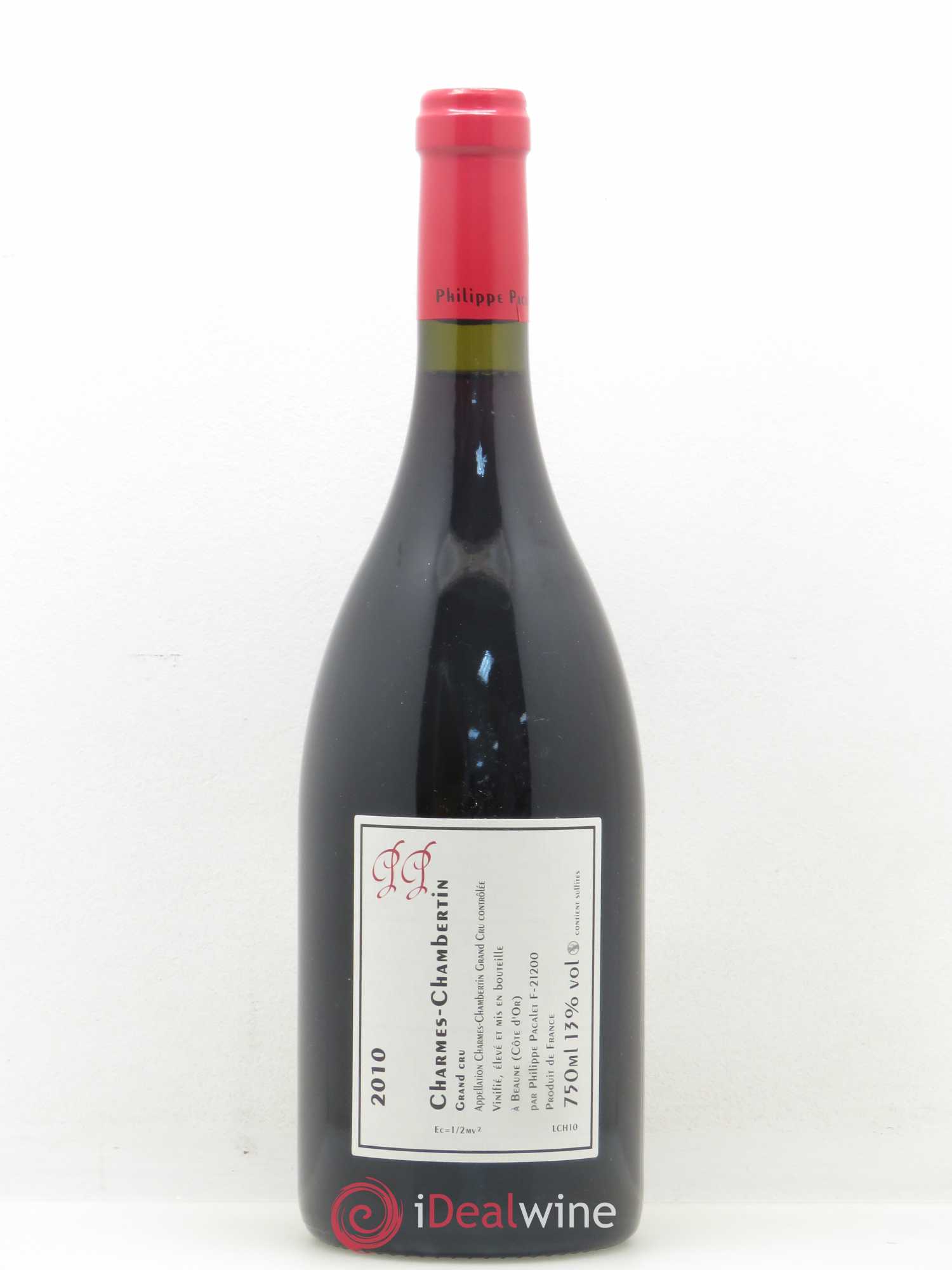Charmes-Chambertin Grand Cru Philippe Pacalet 2010 - Lot de 1 bouteille - 1