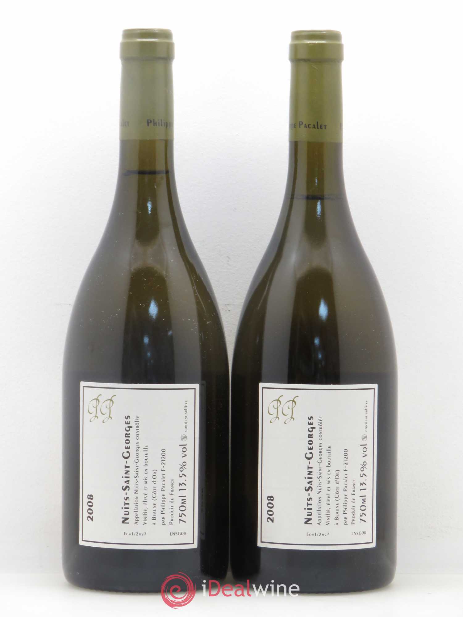 Nuits-Saint-Georges Philippe Pacalet 2008 - Lot de 2 bouteilles - 1
