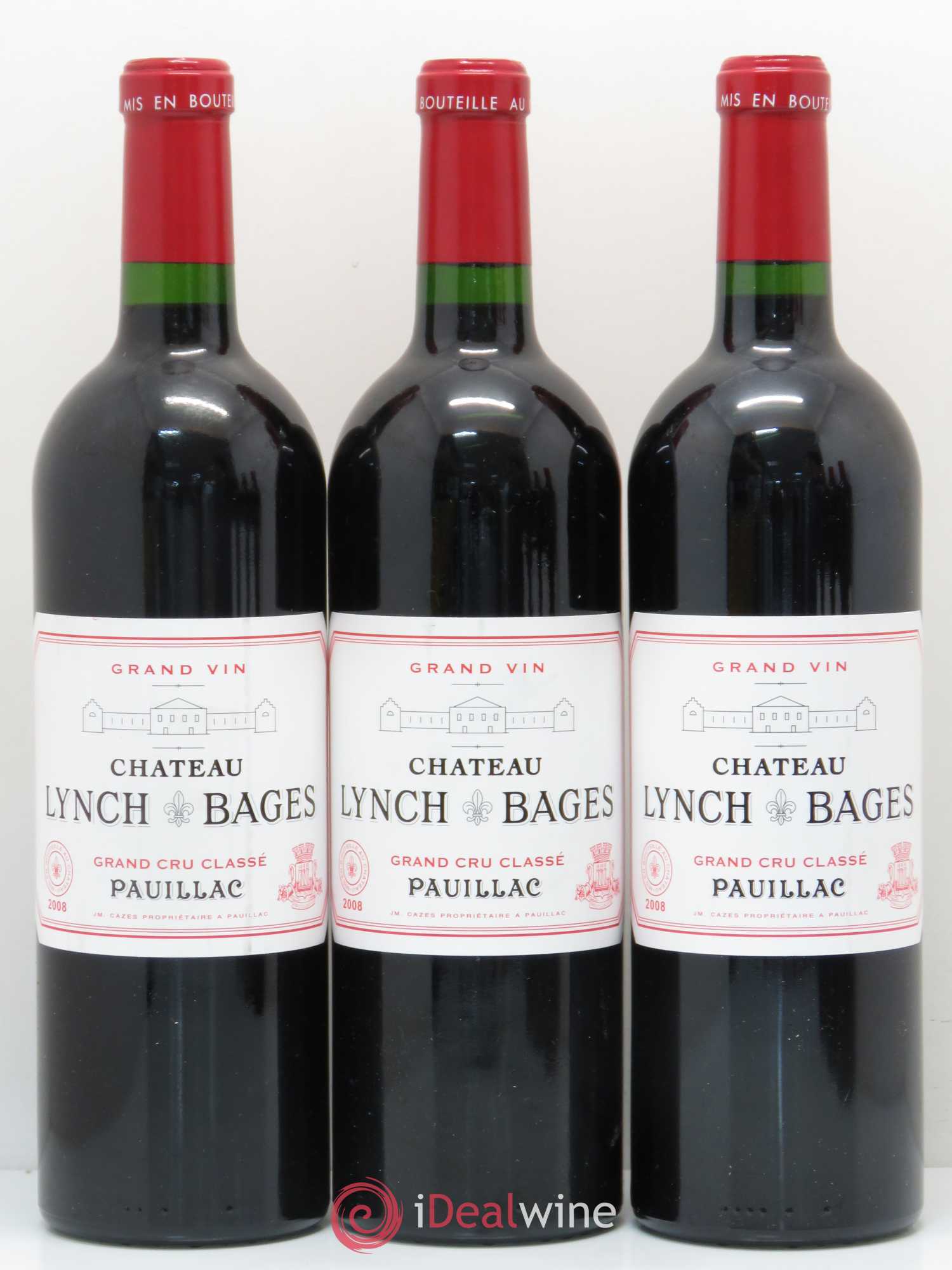 Château Lynch Bages 5ème Grand Cru Classé 2008 - Lot de 6 bouteilles - 1