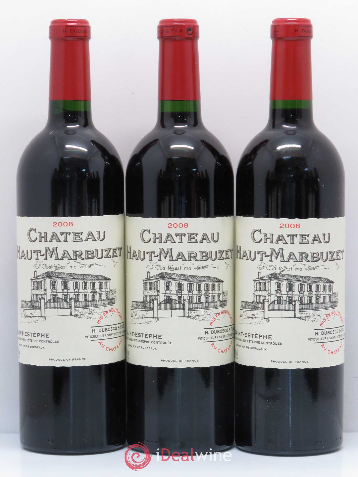 Château Haut Marbuzet 2008 - Lot de 12 bouteilles - 1