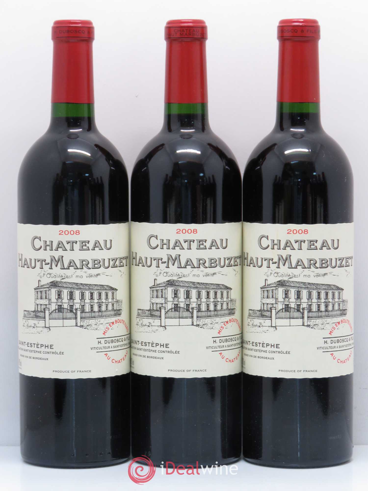 Château Haut Marbuzet 2008 - Lot de 12 bouteilles - 2