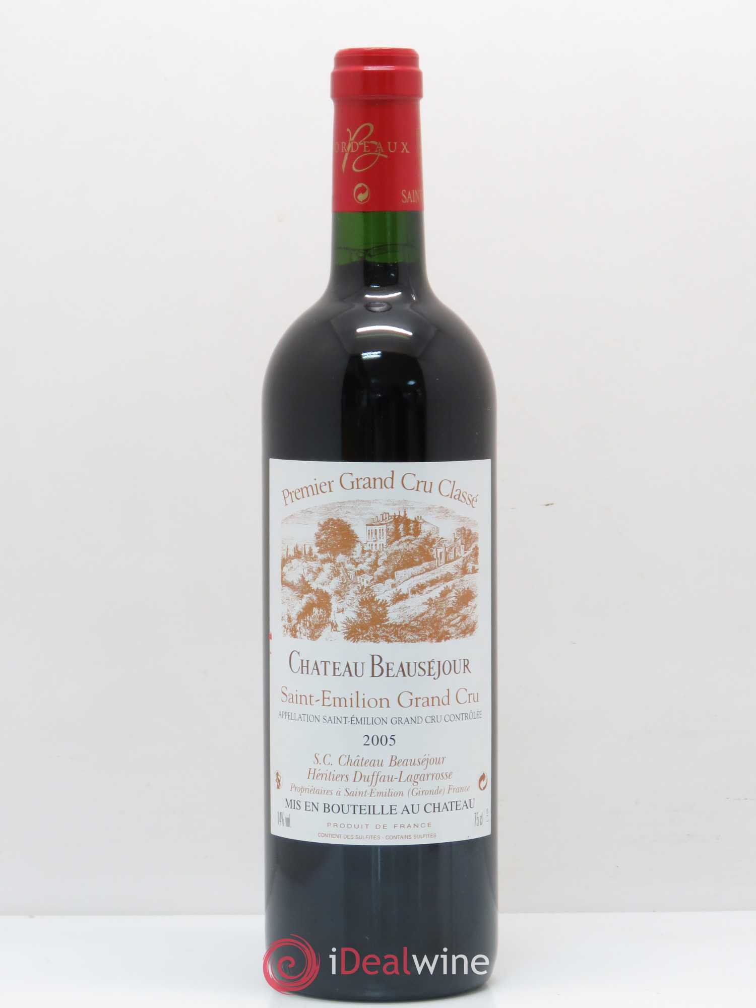Château Beauséjour (Duffau-Lagarrosse) 1er Grand Cru Classé B 2005 - Posten von 1 Flasche - 0