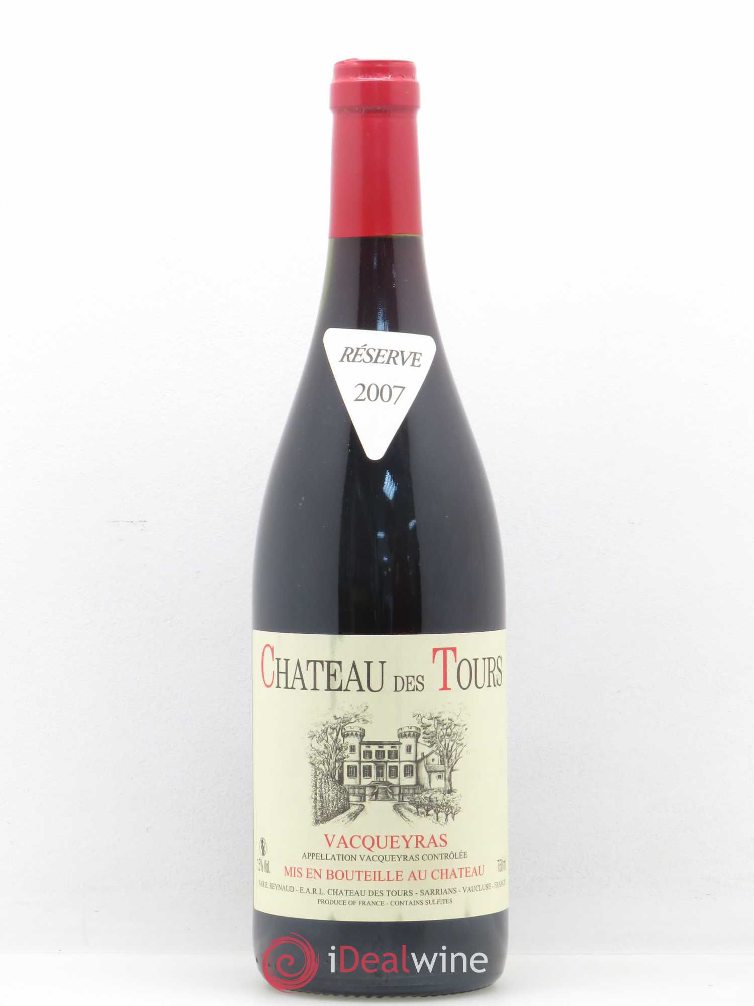 Vacqueyras Château des Tours Emmanuel Reynaud 2007 - Lot de 1 bouteille - 0