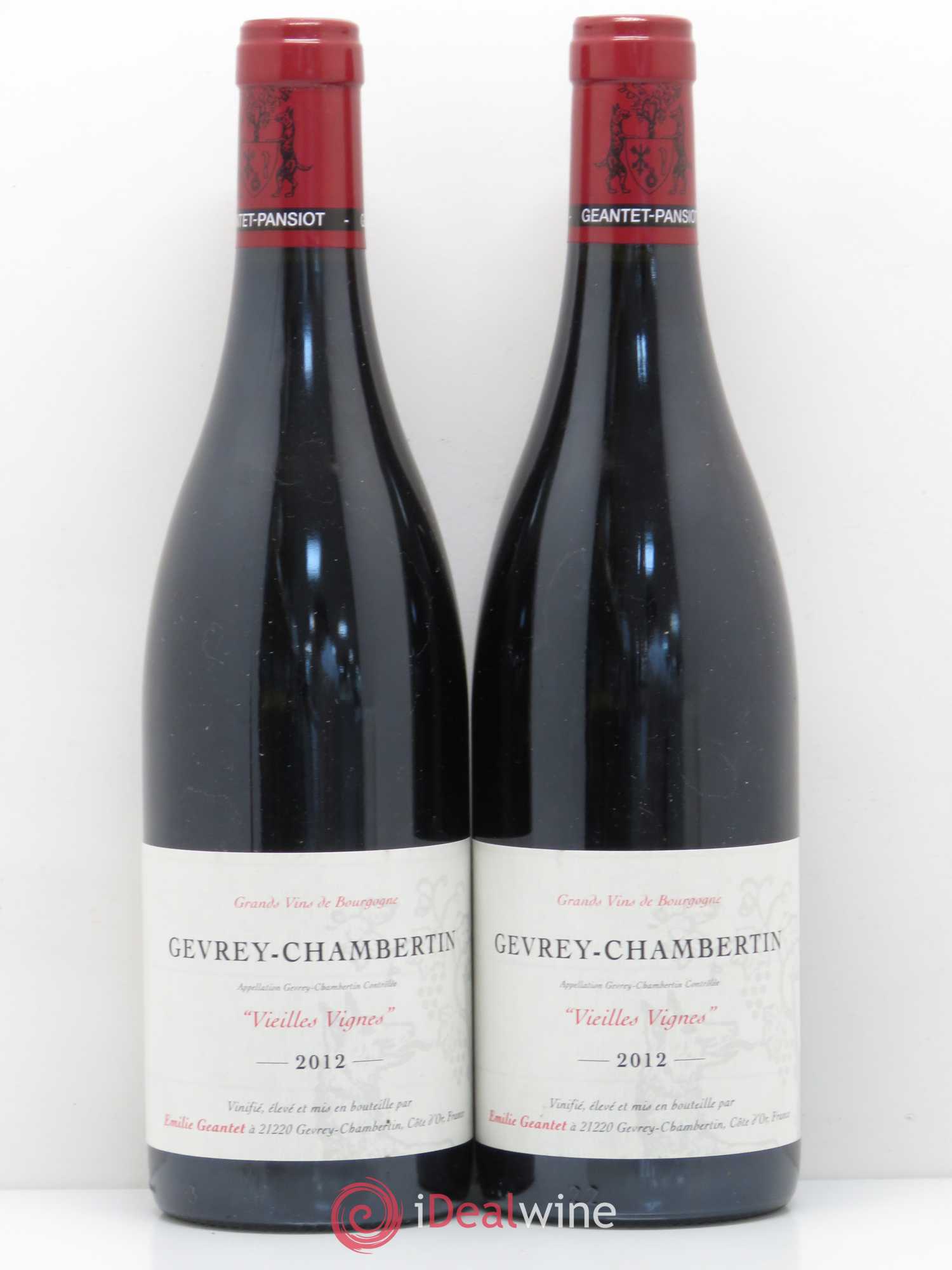 Gevrey-Chambertin Vieilles Vignes Emilie Geantet 2012 - Lot de 2 bouteilles - 0