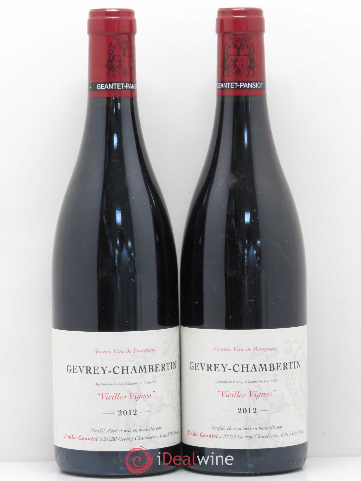 Gevrey-Chambertin Vieilles Vignes Emilie Geantet 2012 - Lot de 2 bouteilles - 0