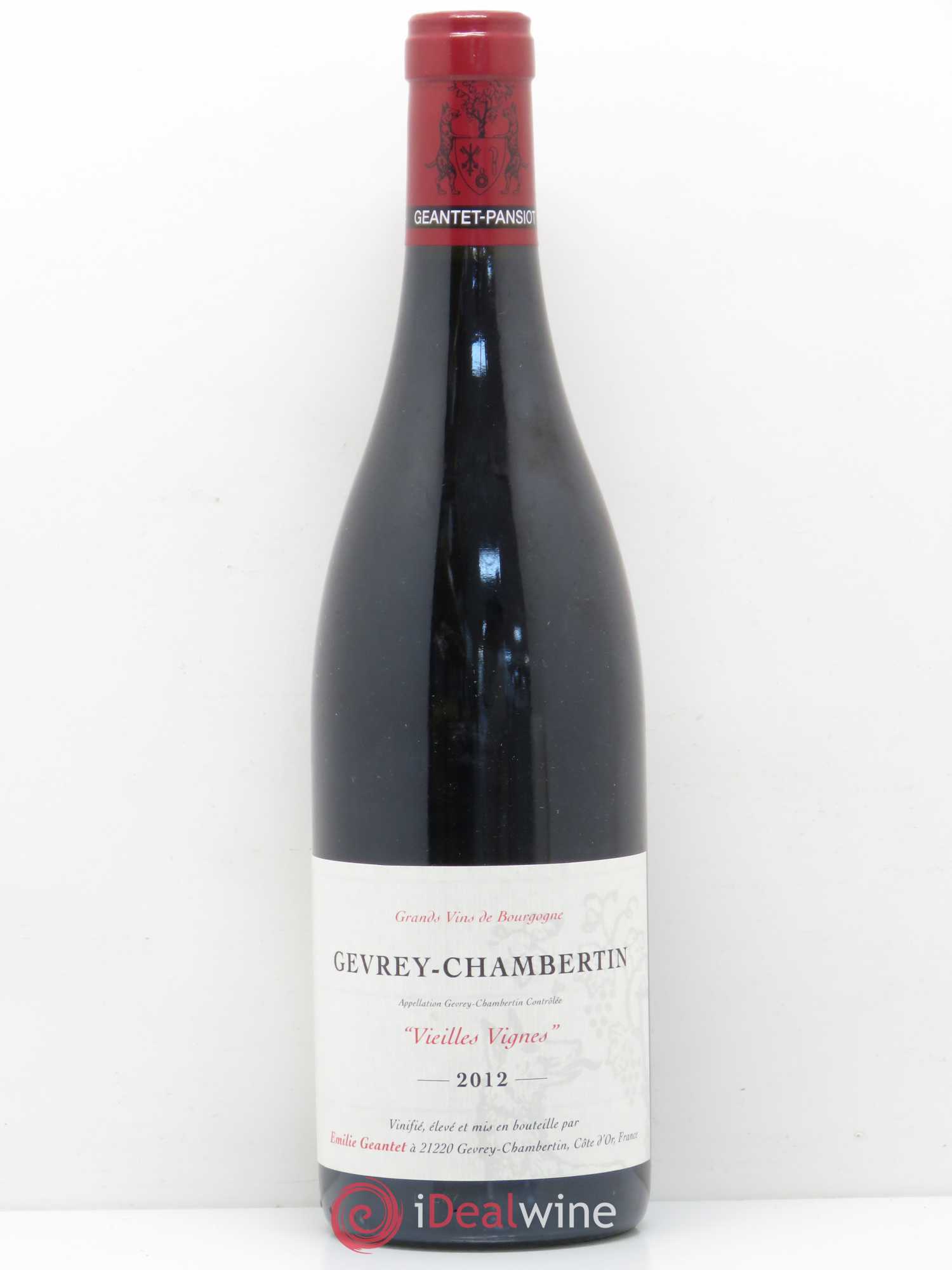 Gevrey-Chambertin Vieilles Vignes Emilie Geantet 2012 - Lot de 1 bouteille - 0