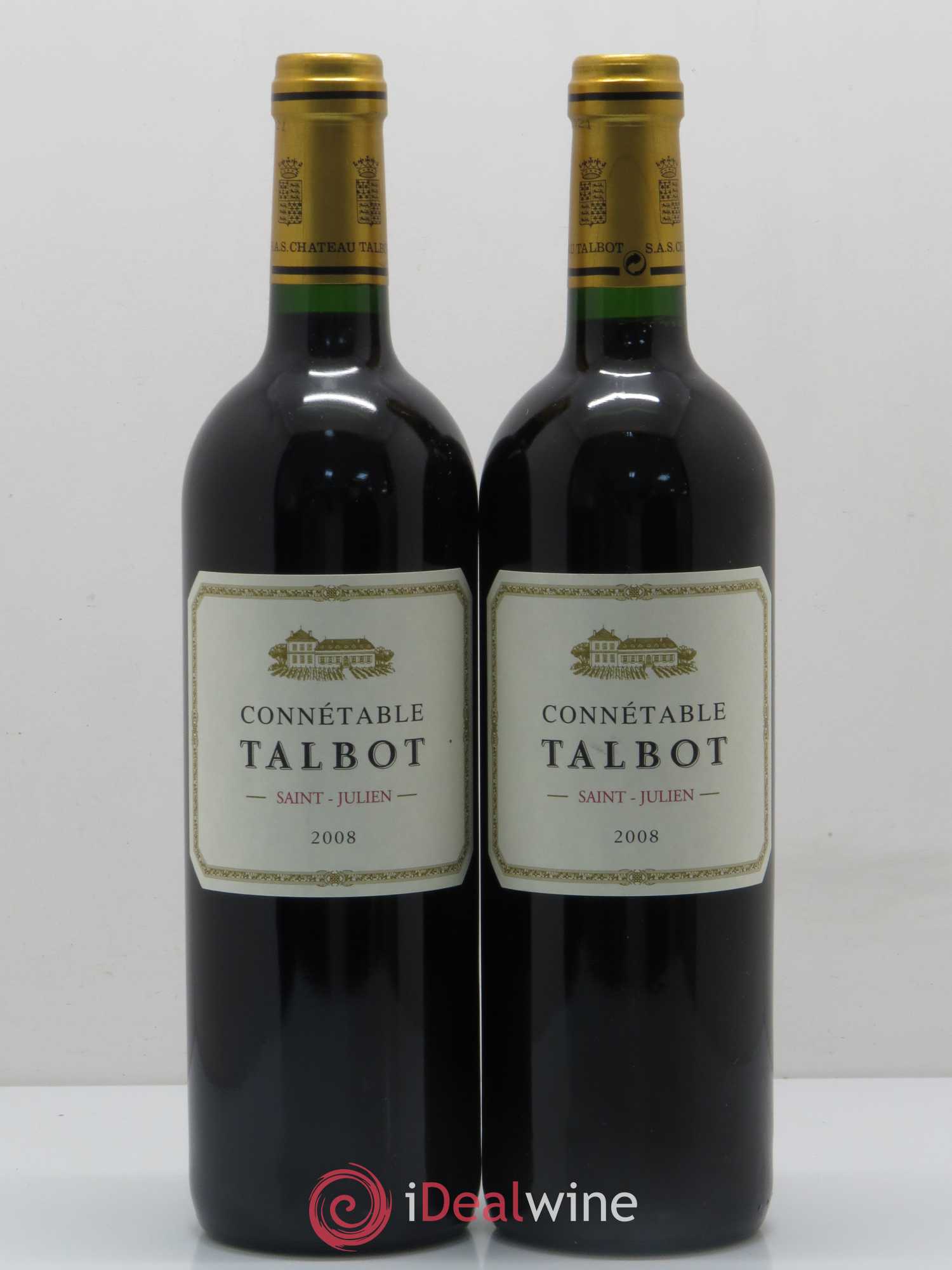 Connétable de Talbot Second Vin 2008 - Posten von 2 Flaschen - 0