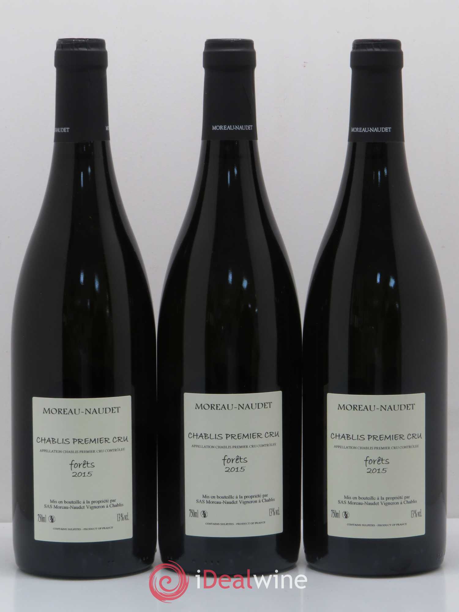 Chablis 1er Cru Forets Domaine Moreau Naudet 2015 - Posten von 6 Flaschen - 2