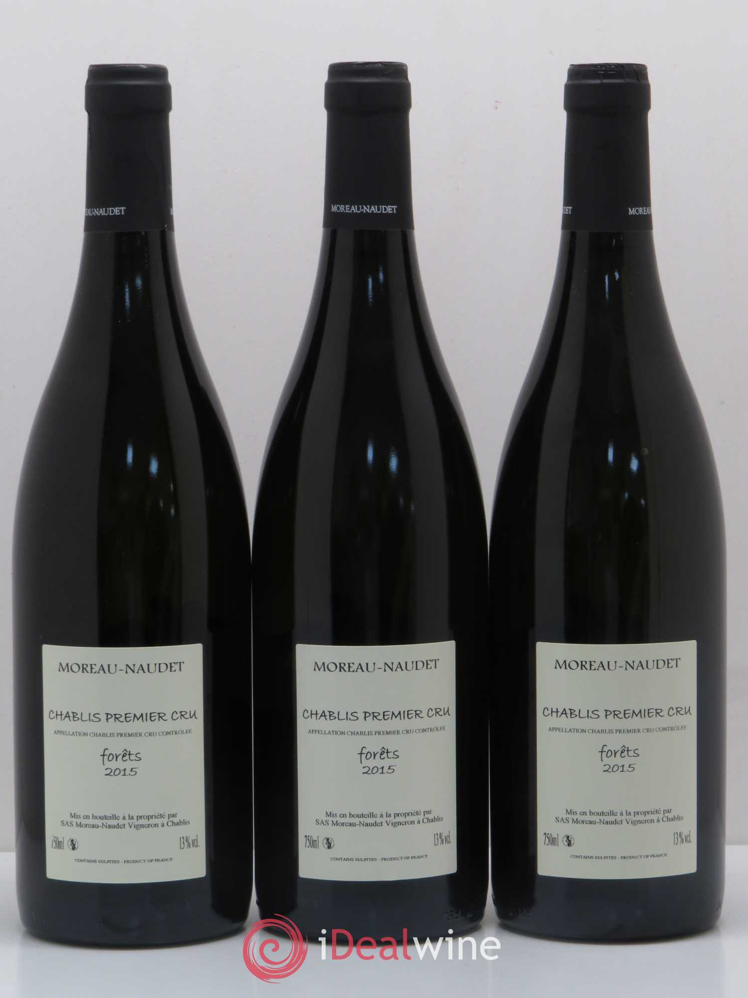 Chablis 1er Cru Forets Domaine Moreau Naudet 2015 - Posten von 6 Flaschen - 4